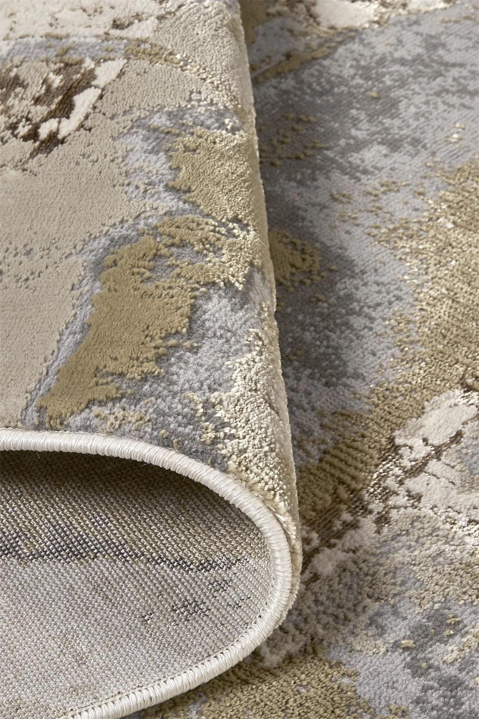Feizy Aura 3737F Rug in Gold / Tan - Image 6