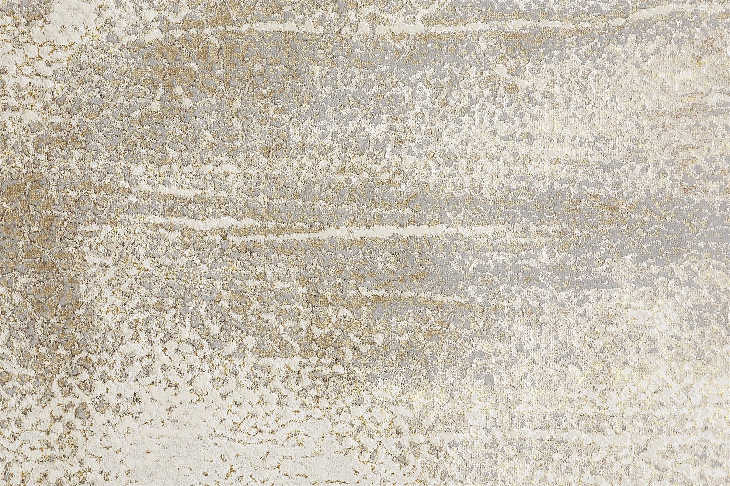 Feizy Aura 3739F Rug in Ivory / Gold - Image 5