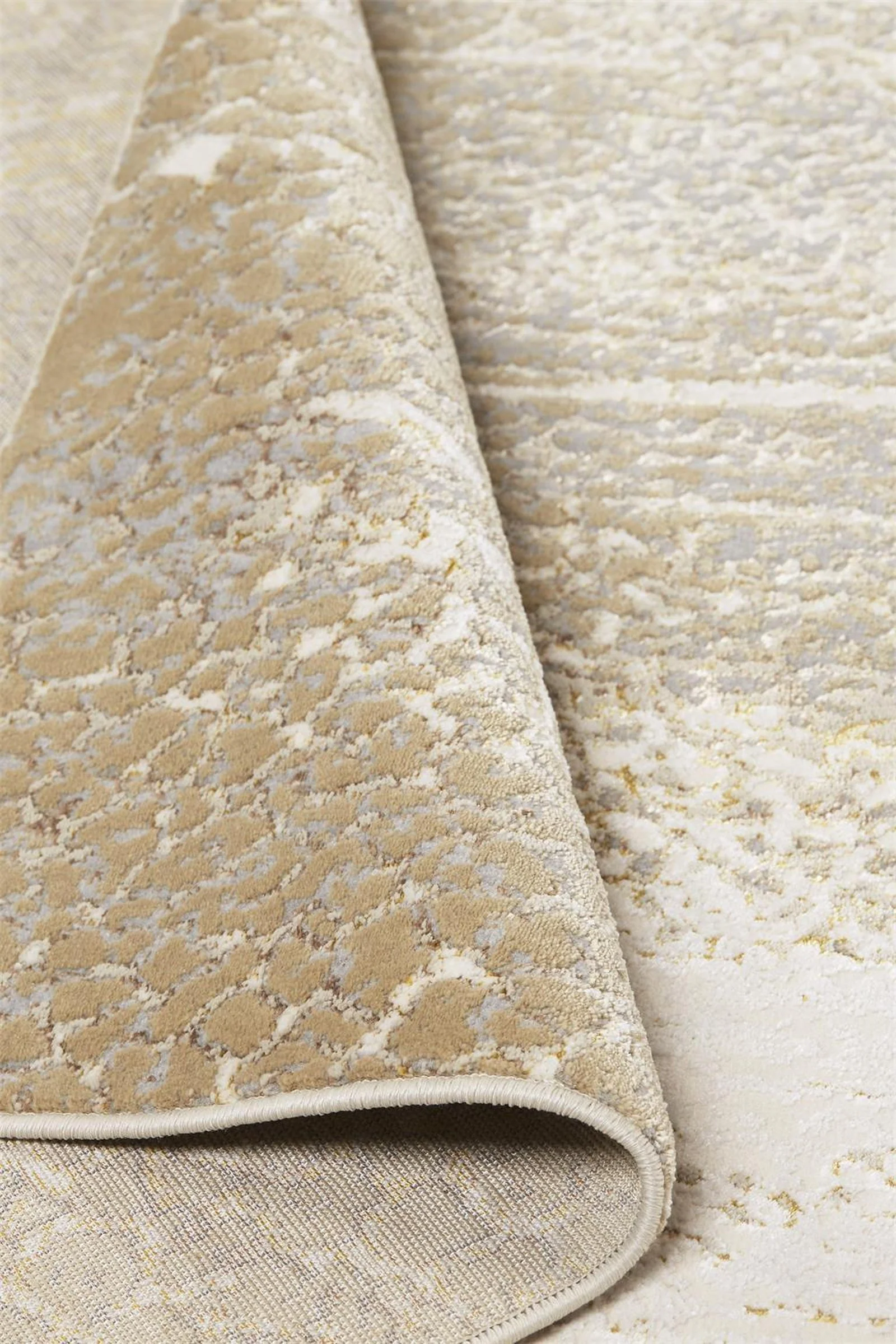 Feizy Aura 3739F Rug in Ivory / Gold - Image 6