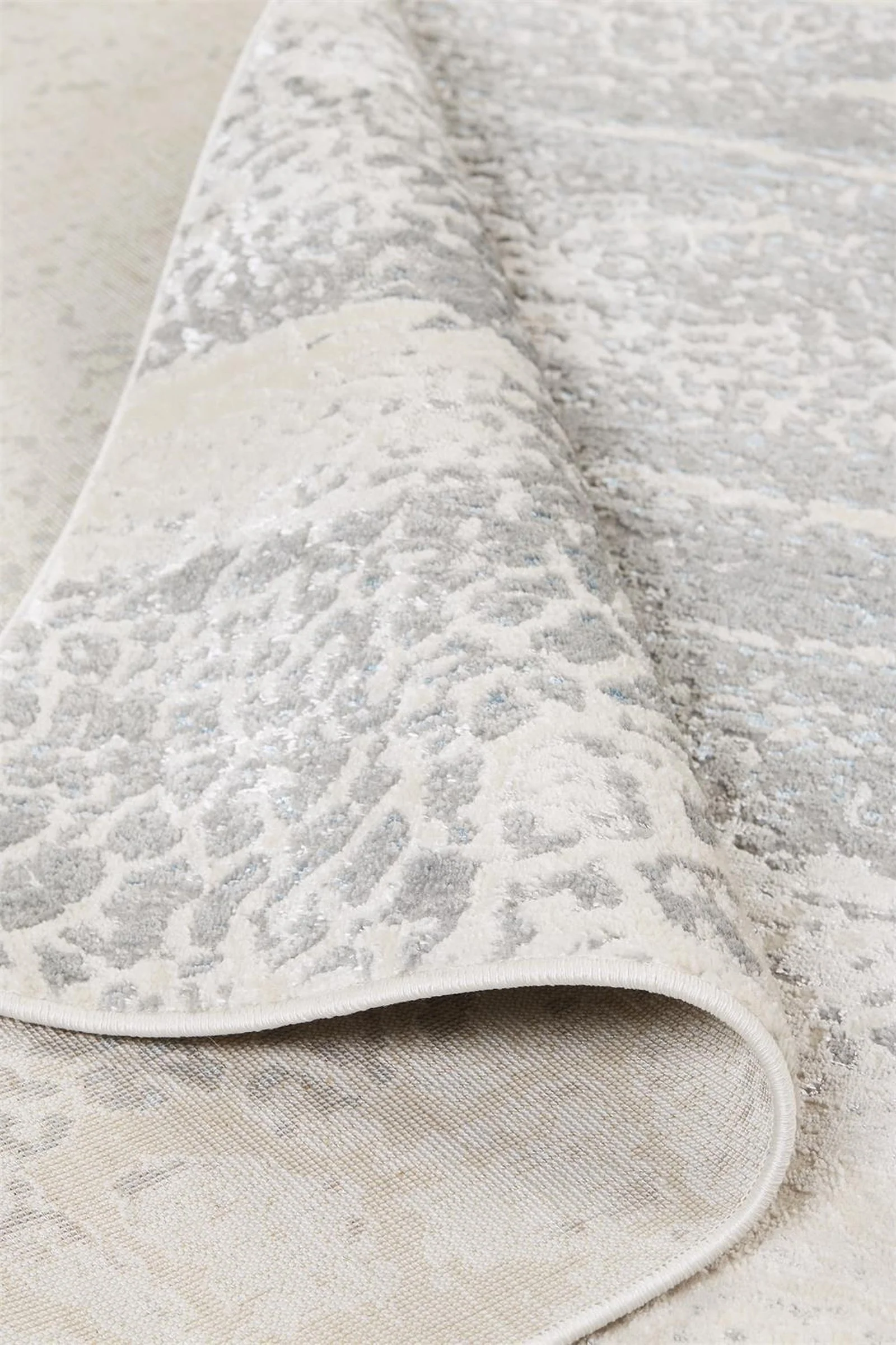 Feizy Azure 3401F Rug in Ivory / Silver - Image 5