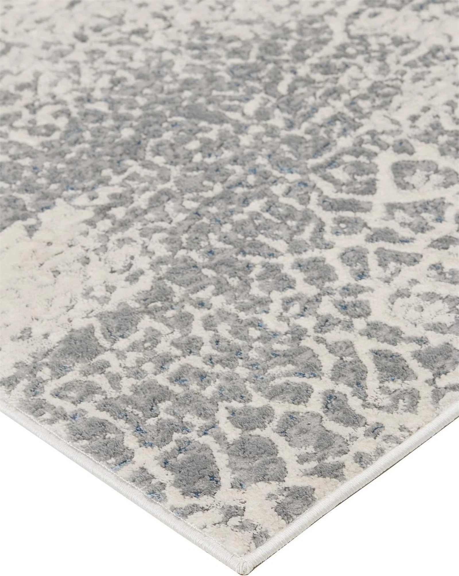 Feizy Azure 3401F Rug in Ivory / Silver - Image 6
