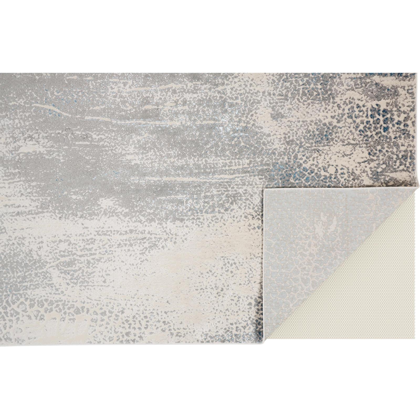 Feizy Azure 3401F Modern Watercolor Rug in Gray/Blue/Ivory - Image 4