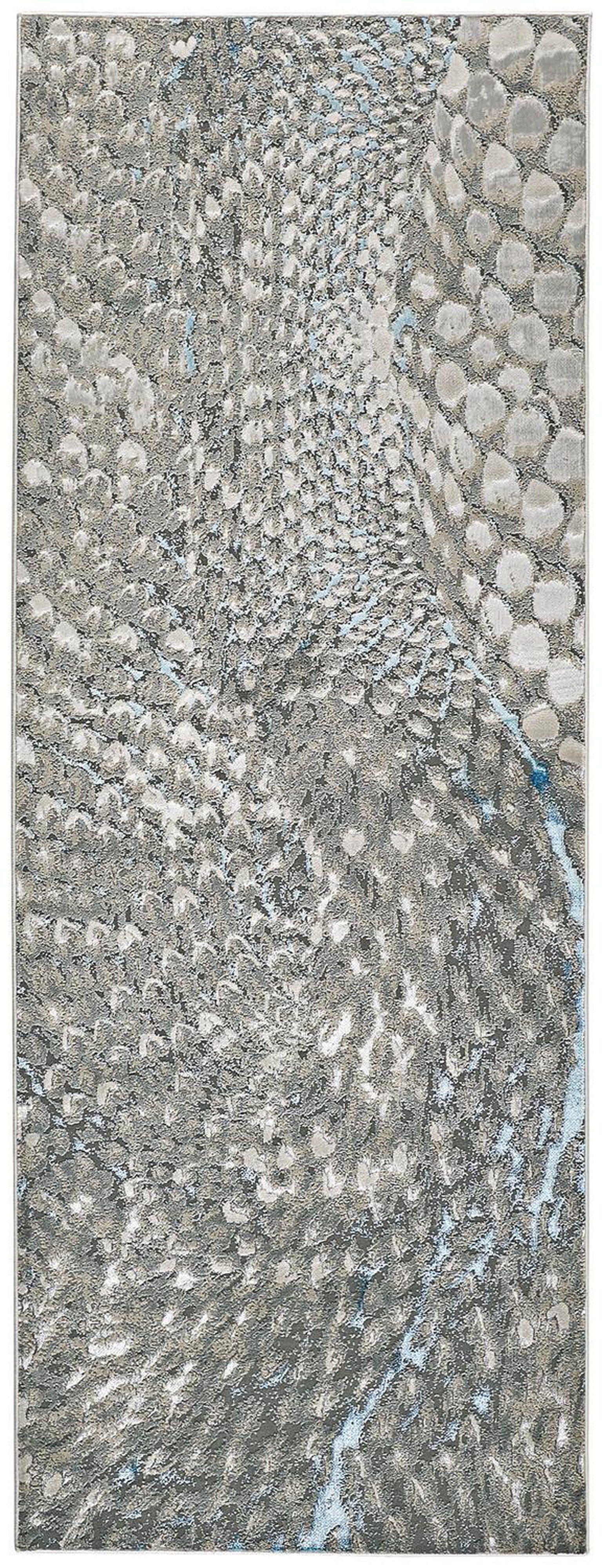 Feizy Azure 3403F Rug in Ivory / Silver - Image 2