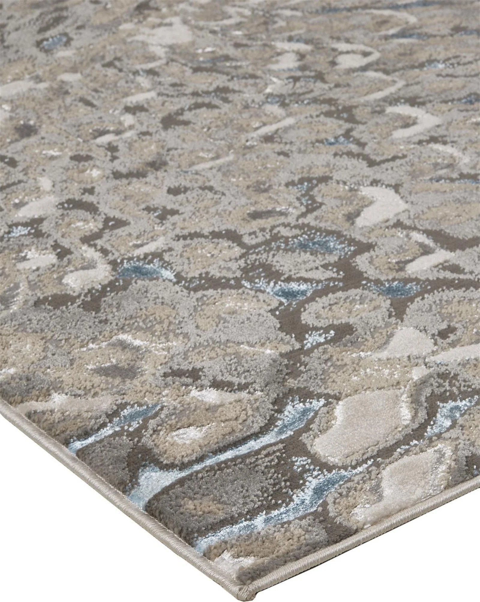 Feizy Azure 3403F Rug in Ivory / Silver - Image 7