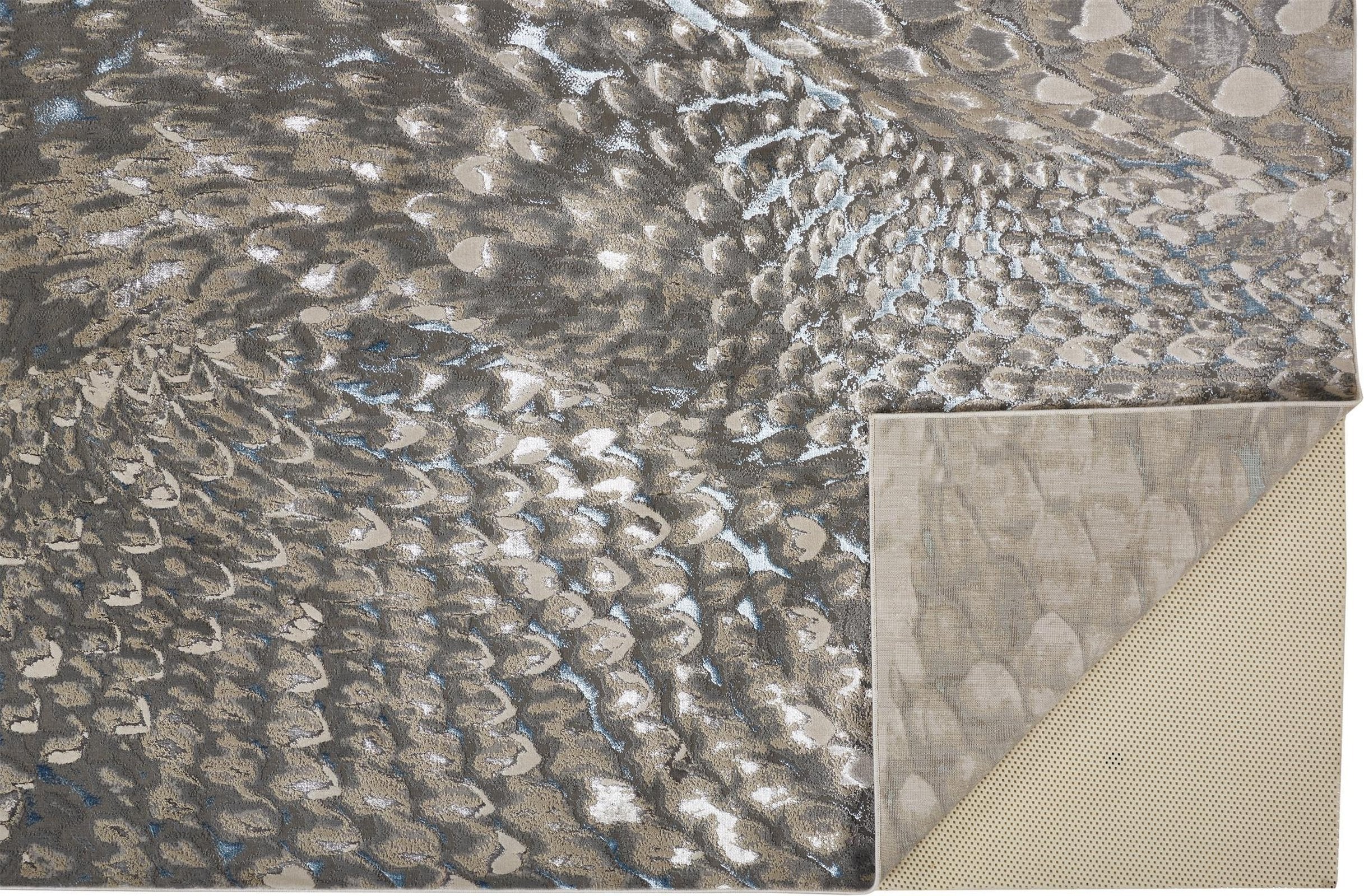 Feizy Azure 3403F Rug in Ivory / Silver - Image 8
