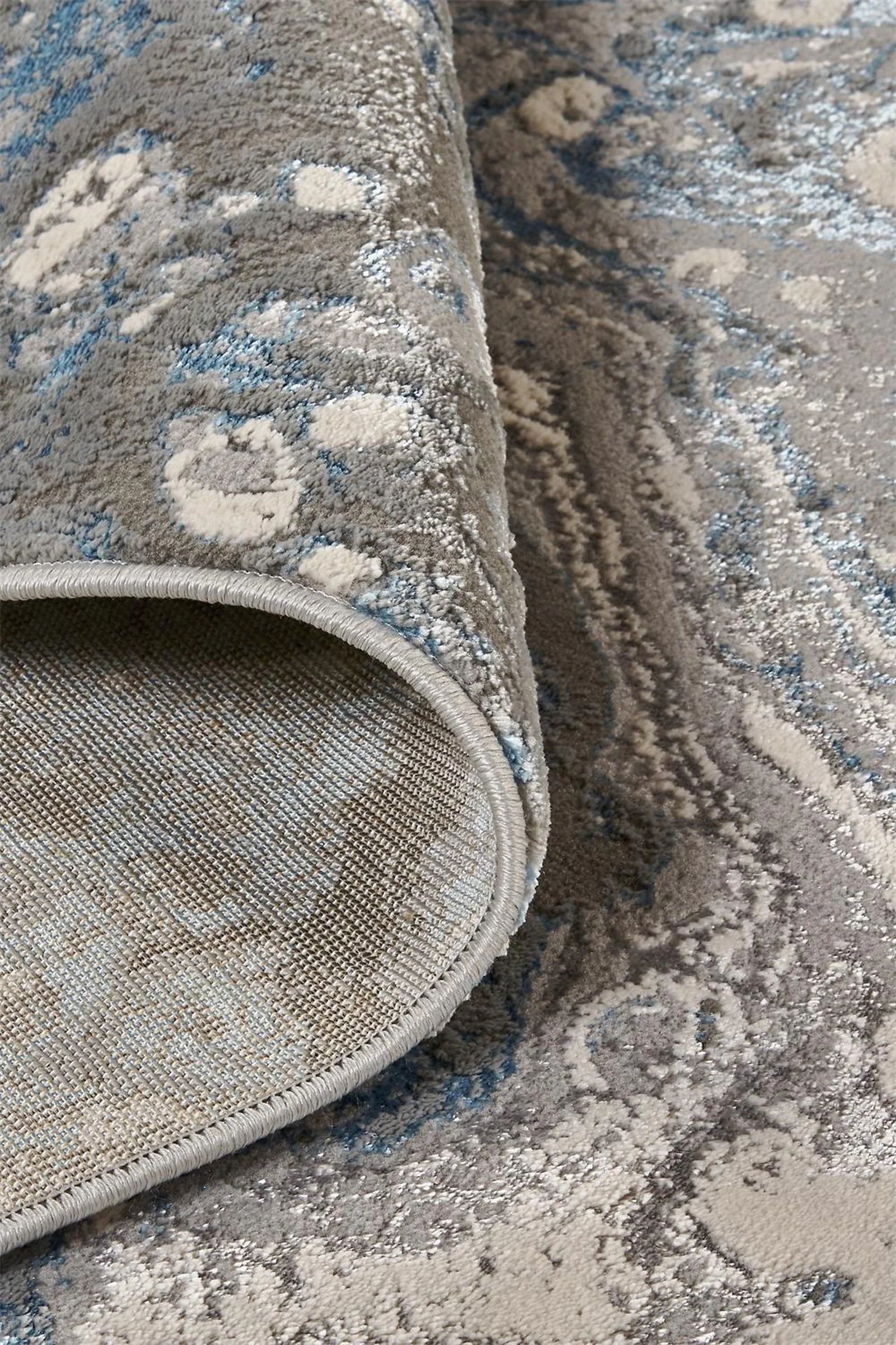 Feizy Azure 3405F Rug in Silver / Blue - Image 5