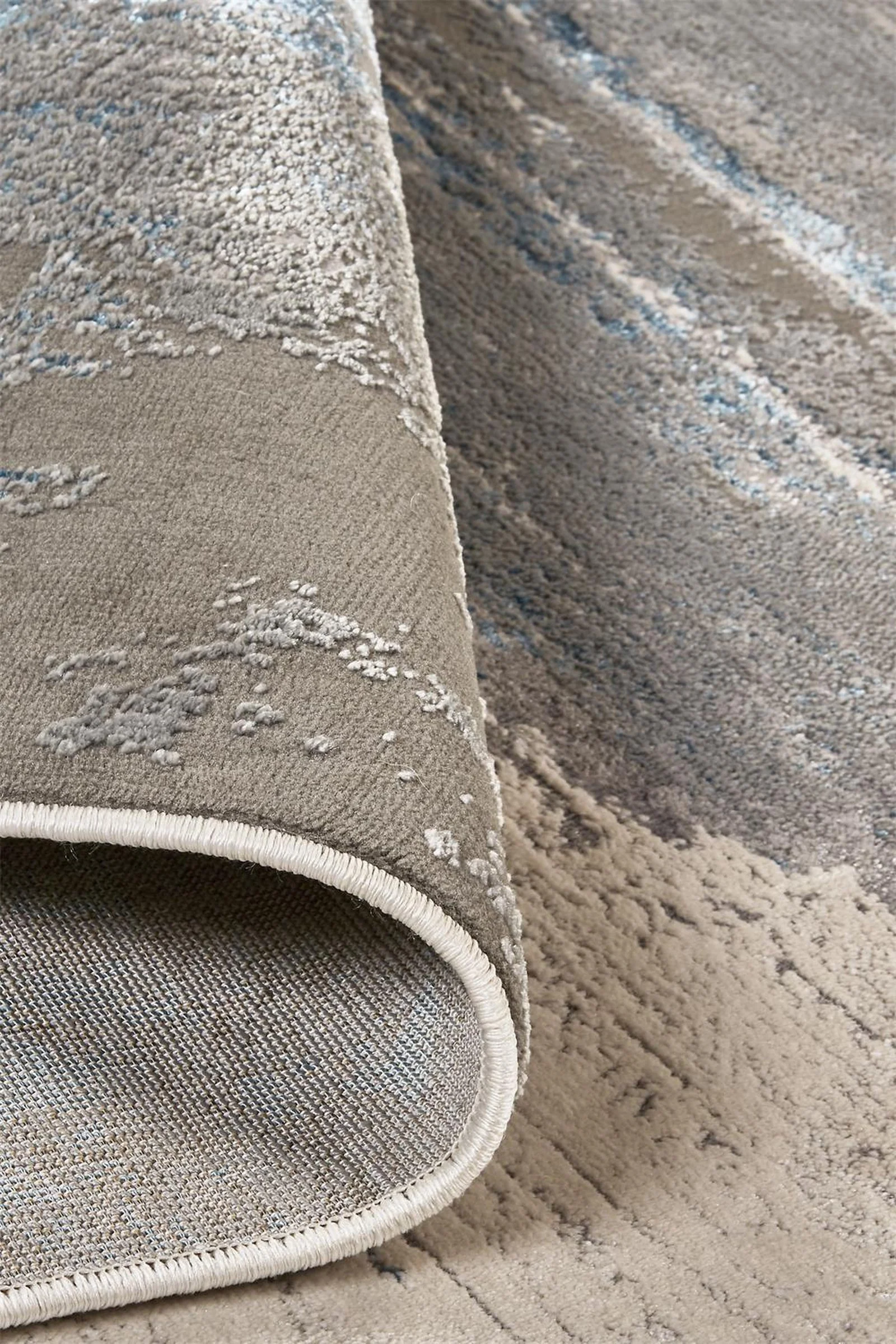 Feizy Azure 3406F Rug in Silver / Teal - Image 5