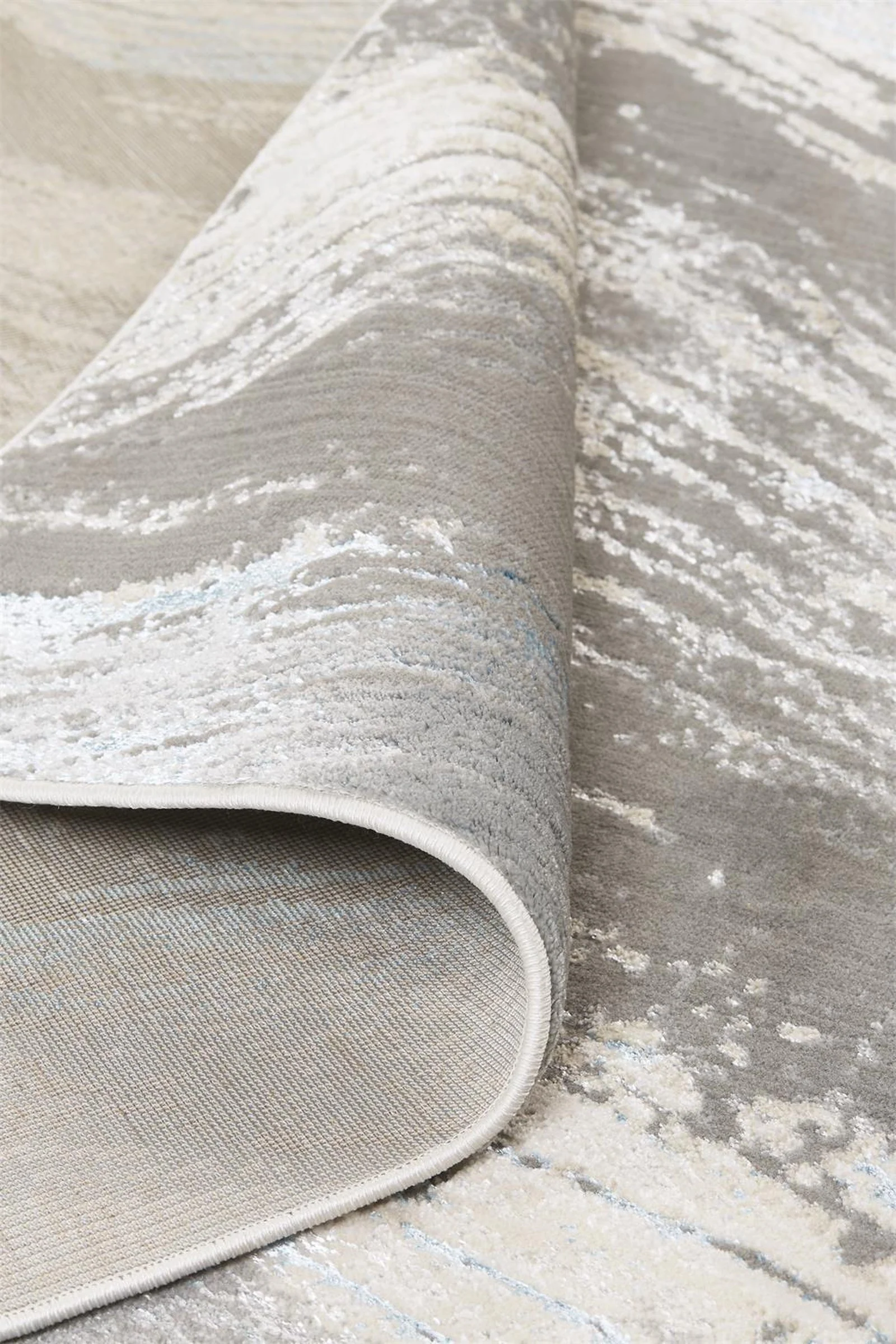 Feizy Azure 3524F Rug in Silver / Teal - Image 6