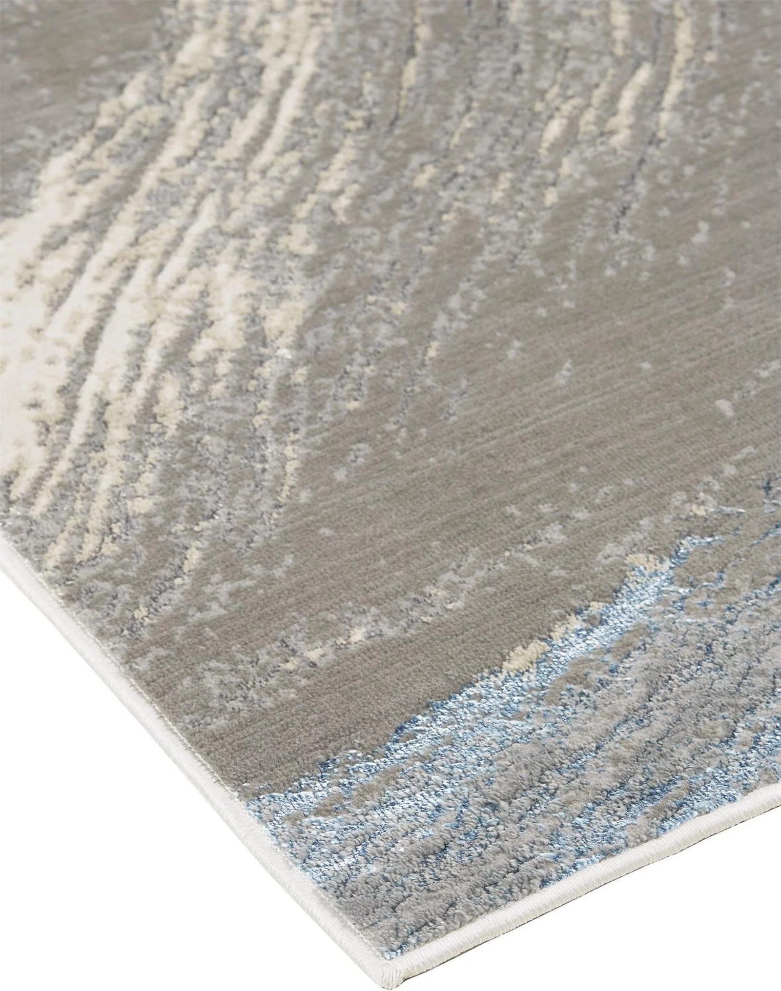 Feizy Azure 3524F Rug in Silver / Teal - Image 7