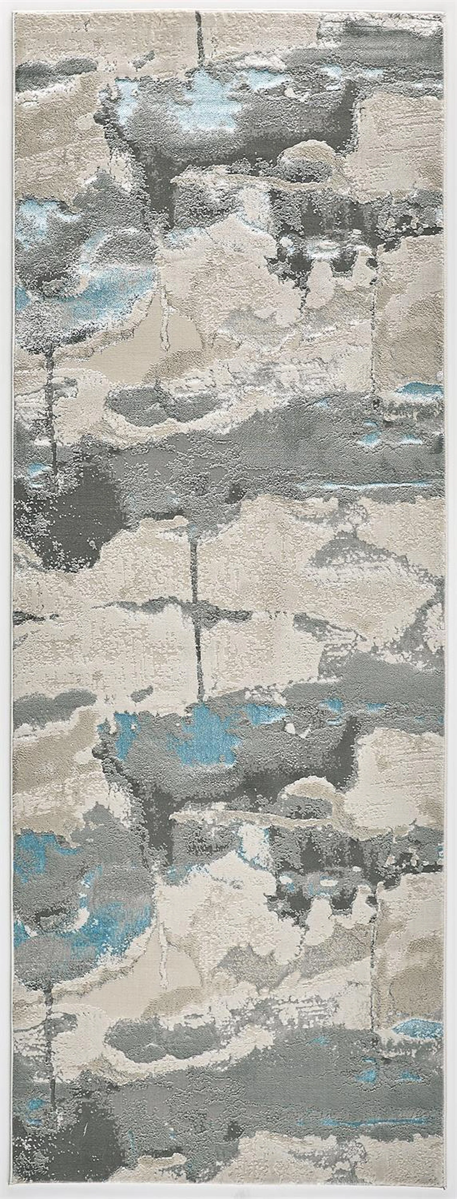 Feizy Azure 3525F Rug in Silver / Teal - Image 2