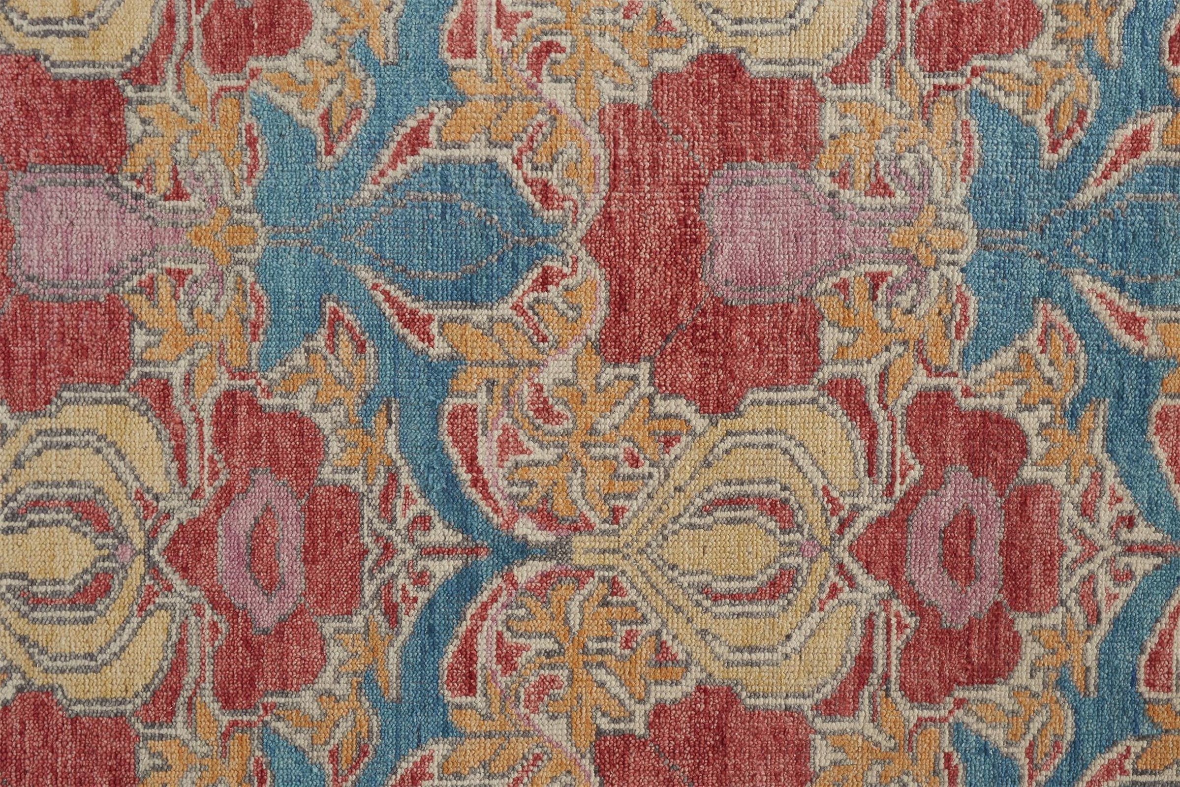 Feizy Beall 6633F Rug in Blue / Red - Image 5