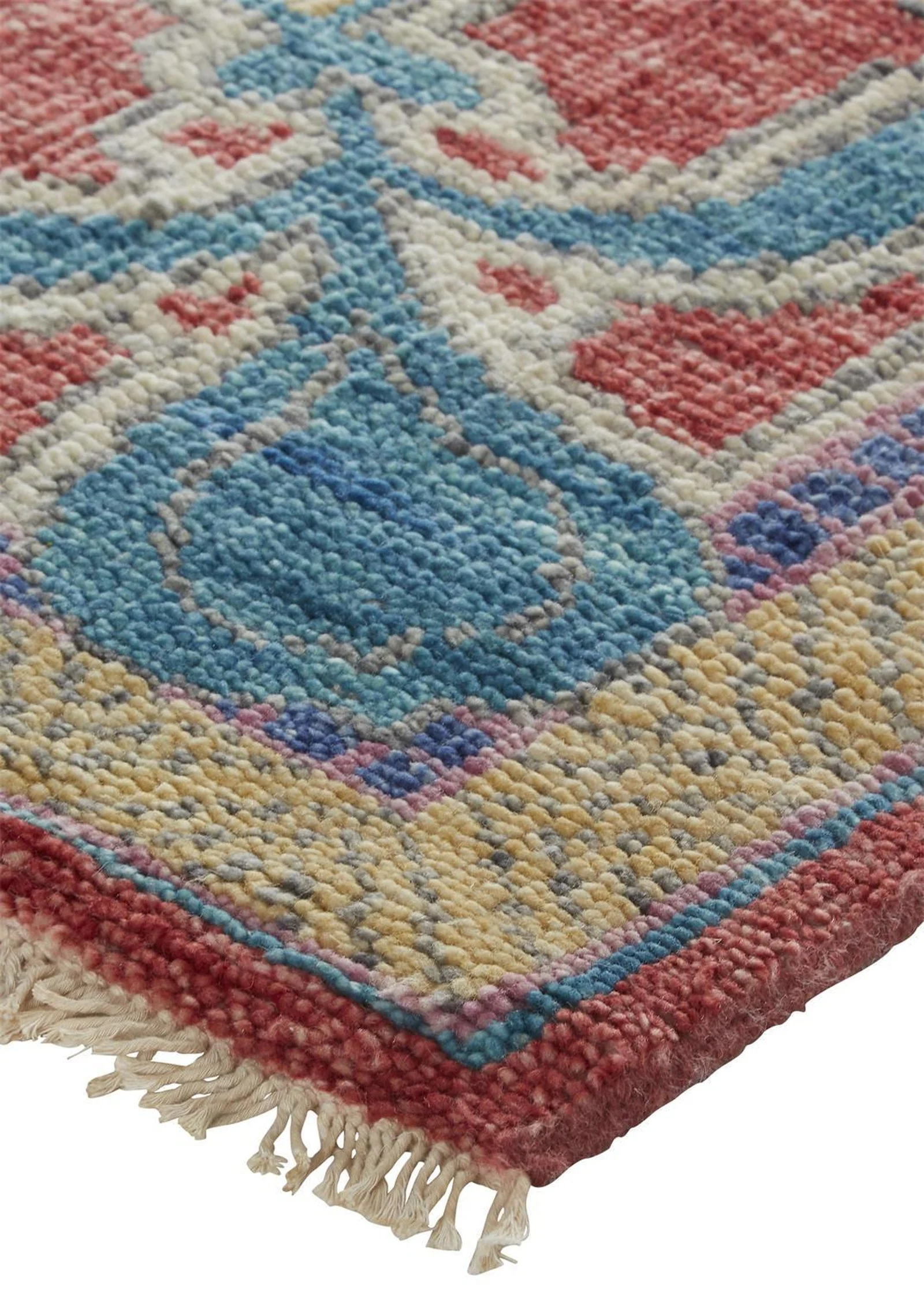 Feizy Beall 6633F Rug in Blue / Red - Image 7