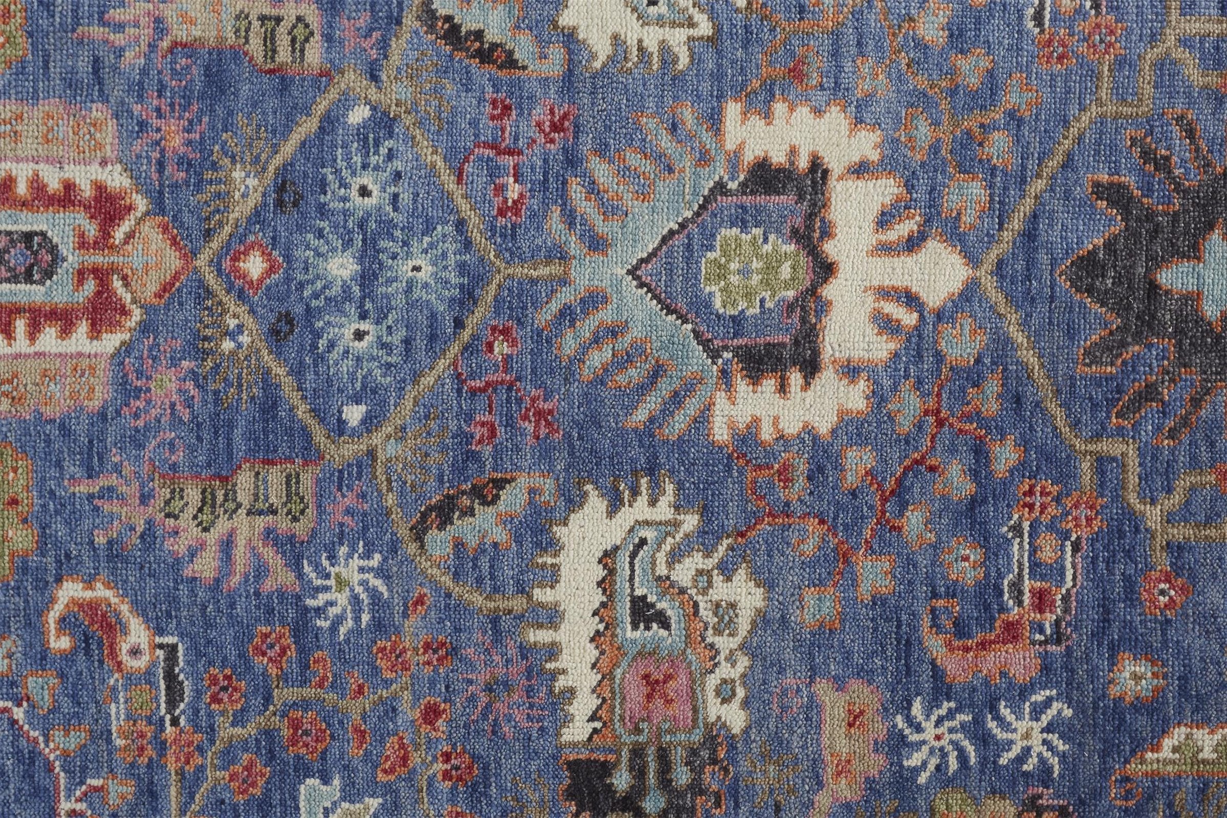 Feizy Beall 6708F Rug in Blue / Red - Image 3