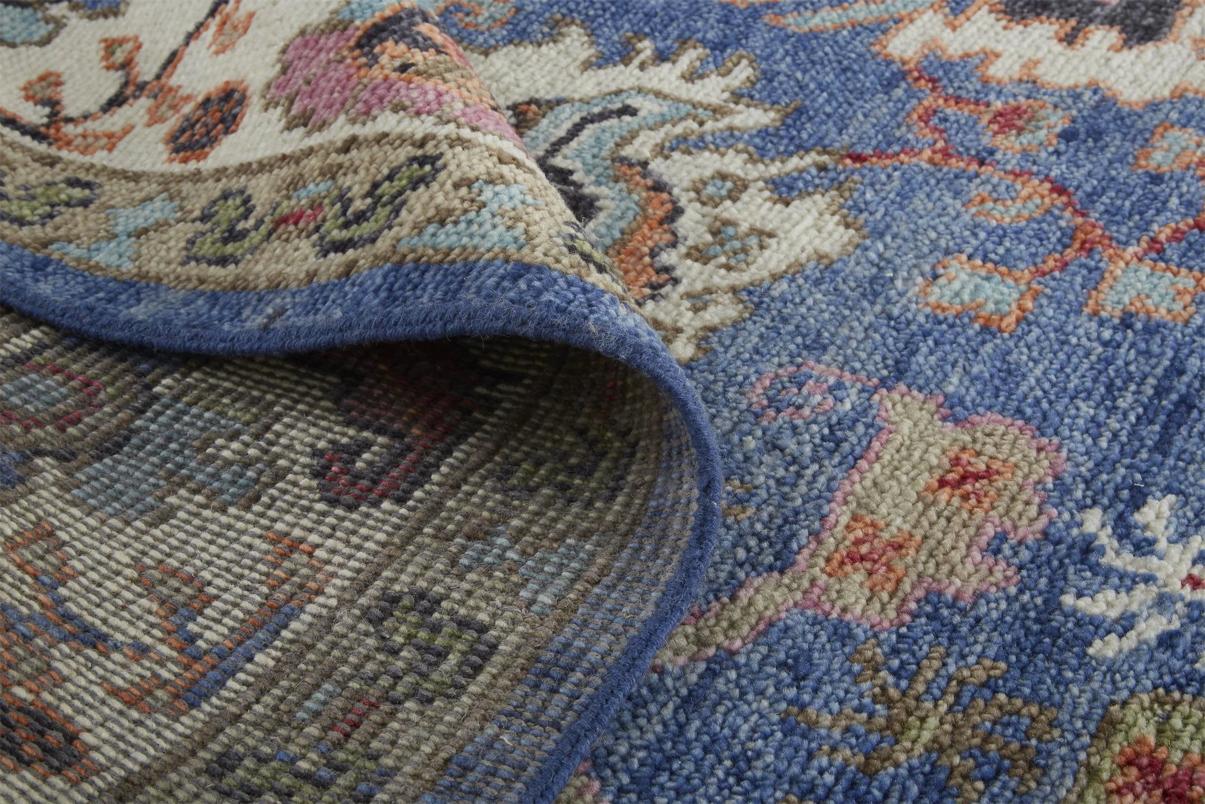 Feizy Beall 6708F Rug in Blue / Red - Image 4