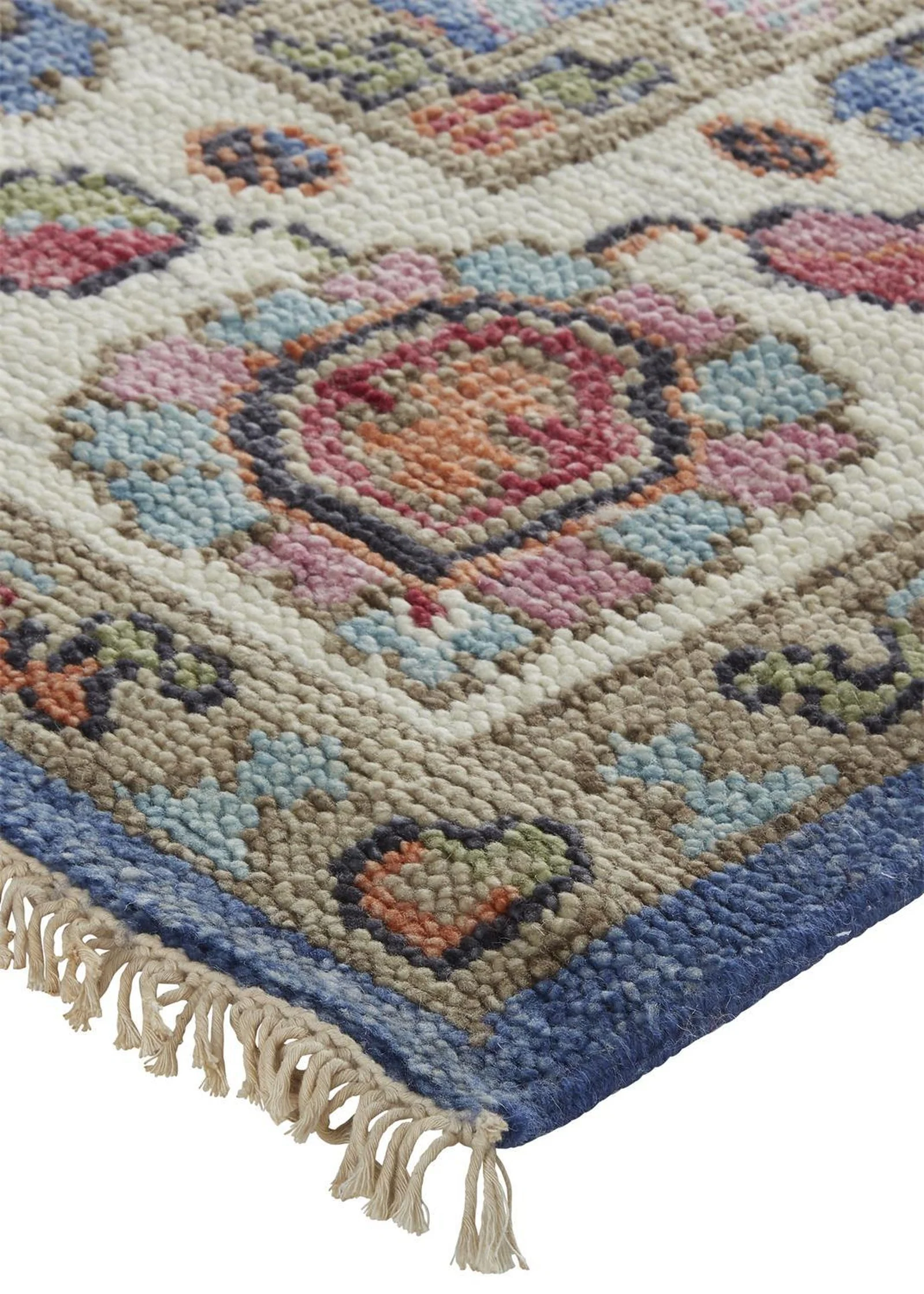 Feizy Beall 6708F Rug in Blue / Red - Image 5