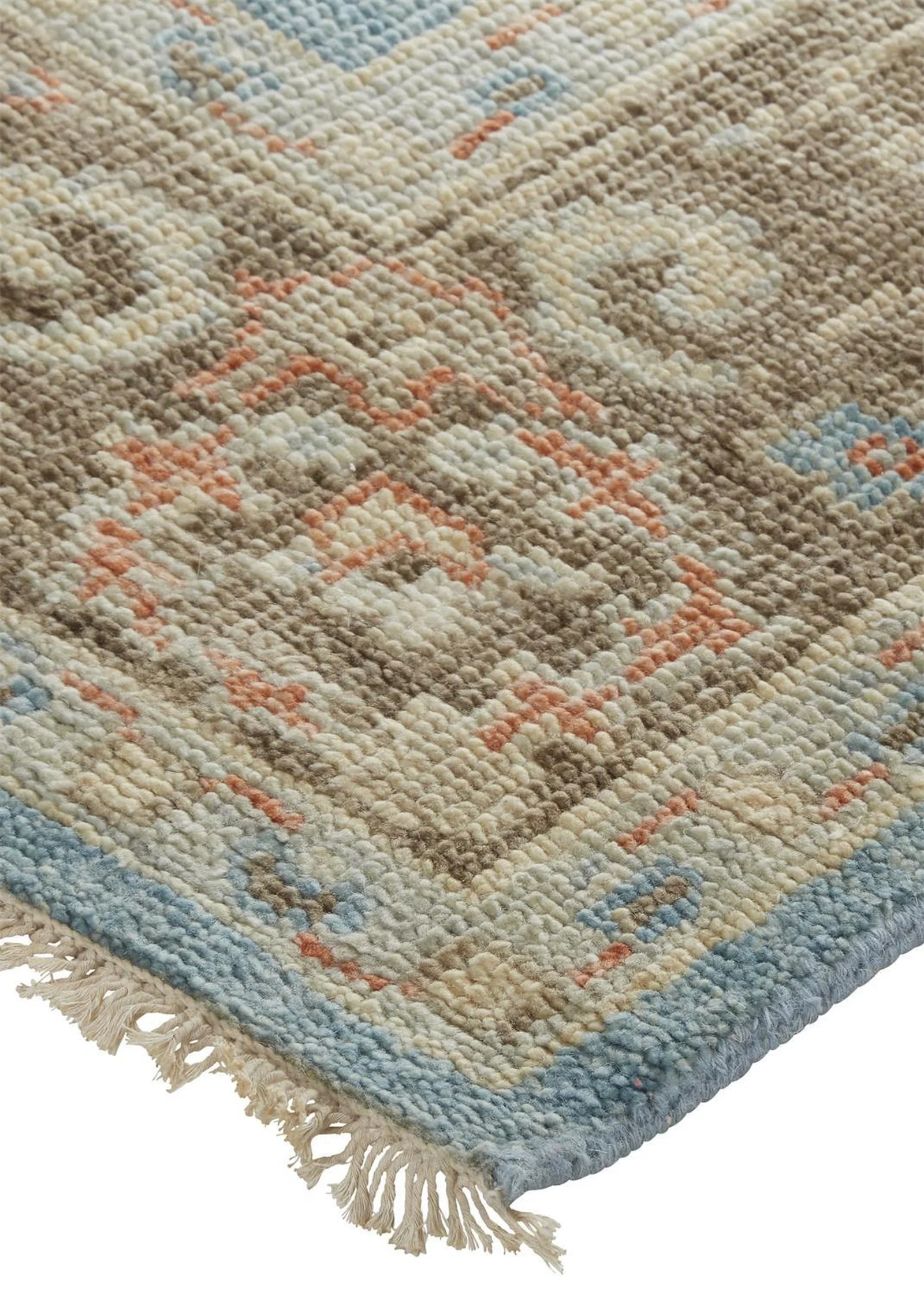 Feizy Beall 6710F Rug in Blue / Brown - Image 7