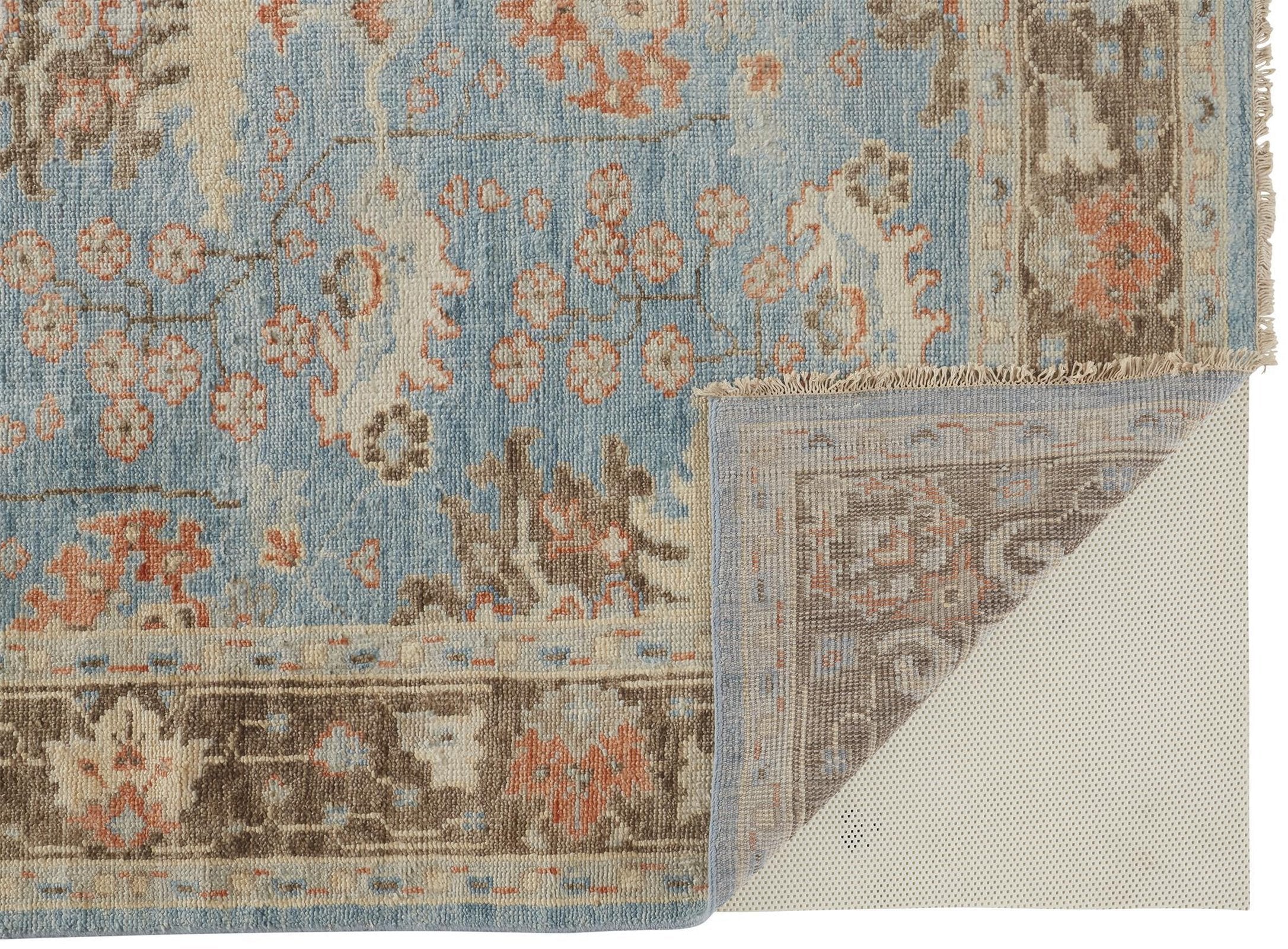 Feizy Beall 6710F Rug in Blue / Brown - Image 8