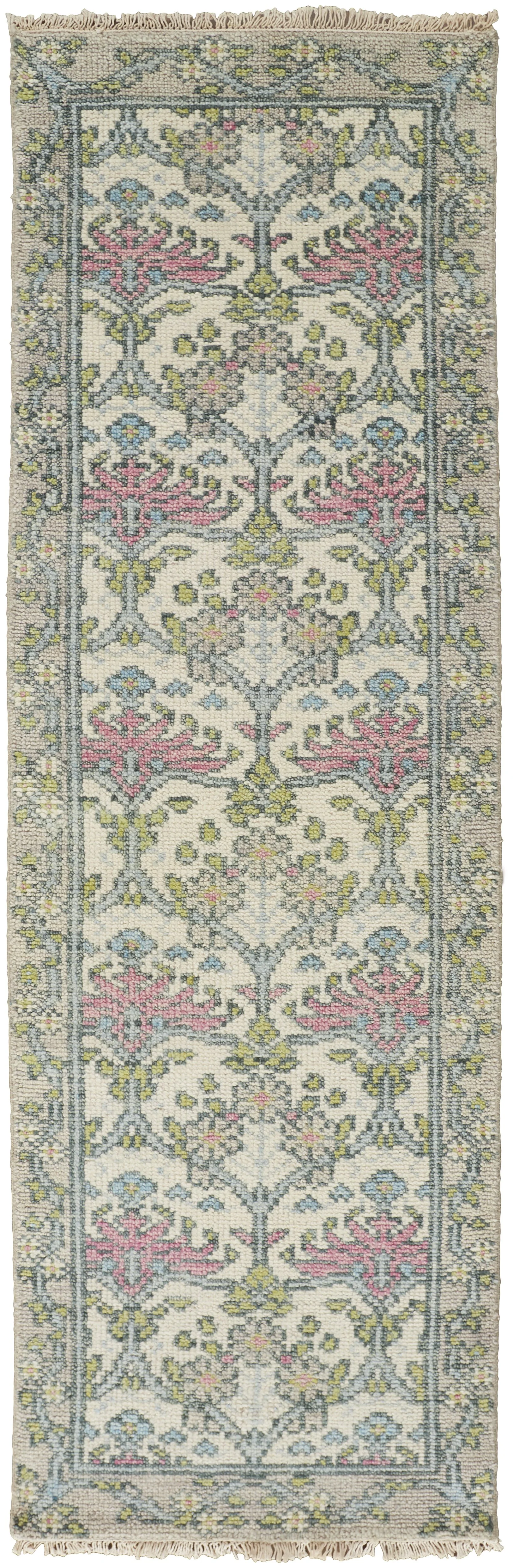 Feizy Beall 6714F Rug in Gray / Pink - Image 2