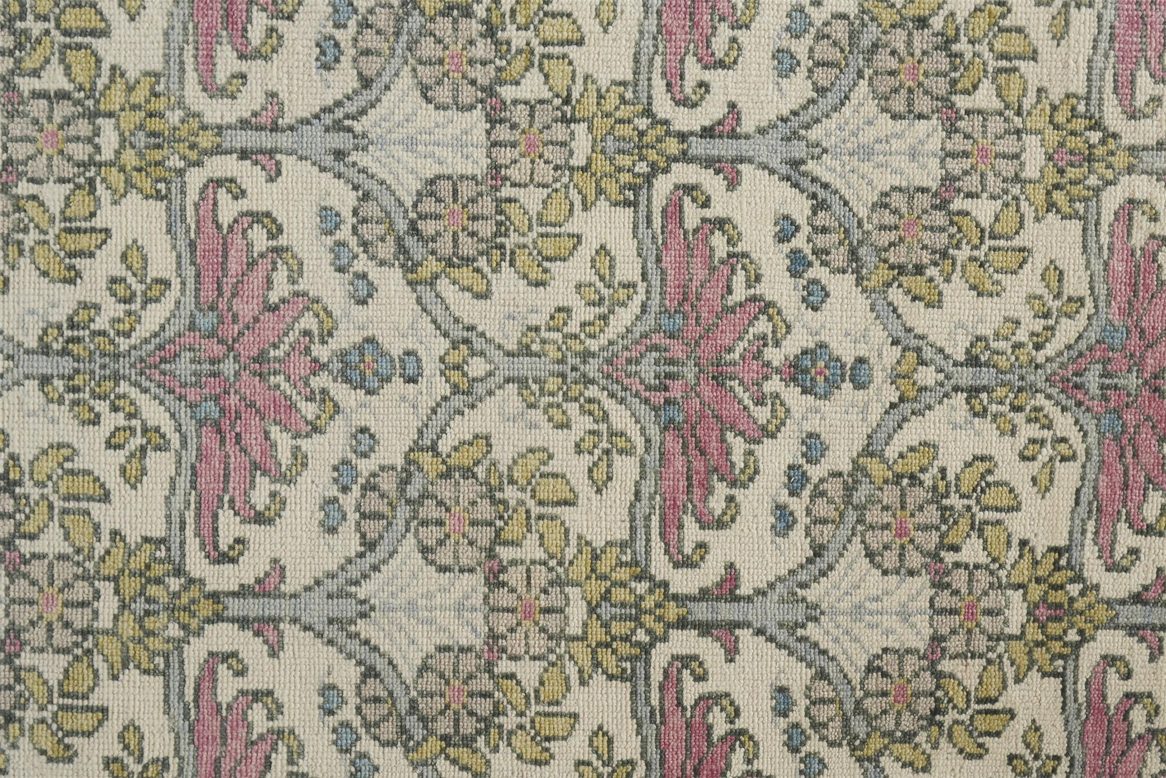 Feizy Beall 6714F Rug in Gray / Pink - Image 5