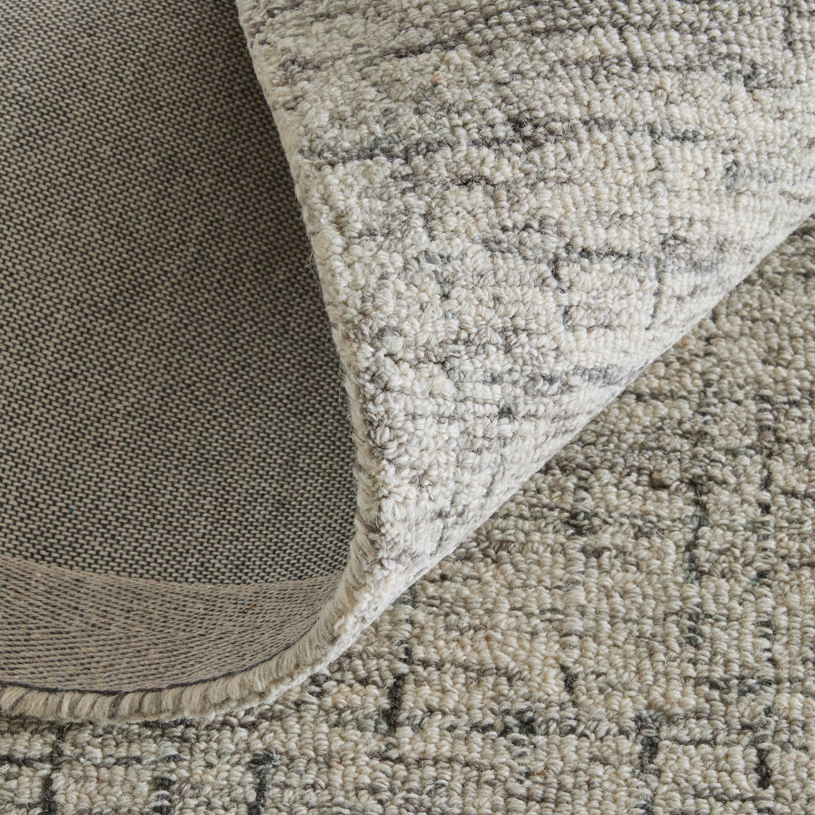 Feizy Belfort 8667F Transitional Solid Rug in Ivory/Gray/Taupe - Image 10