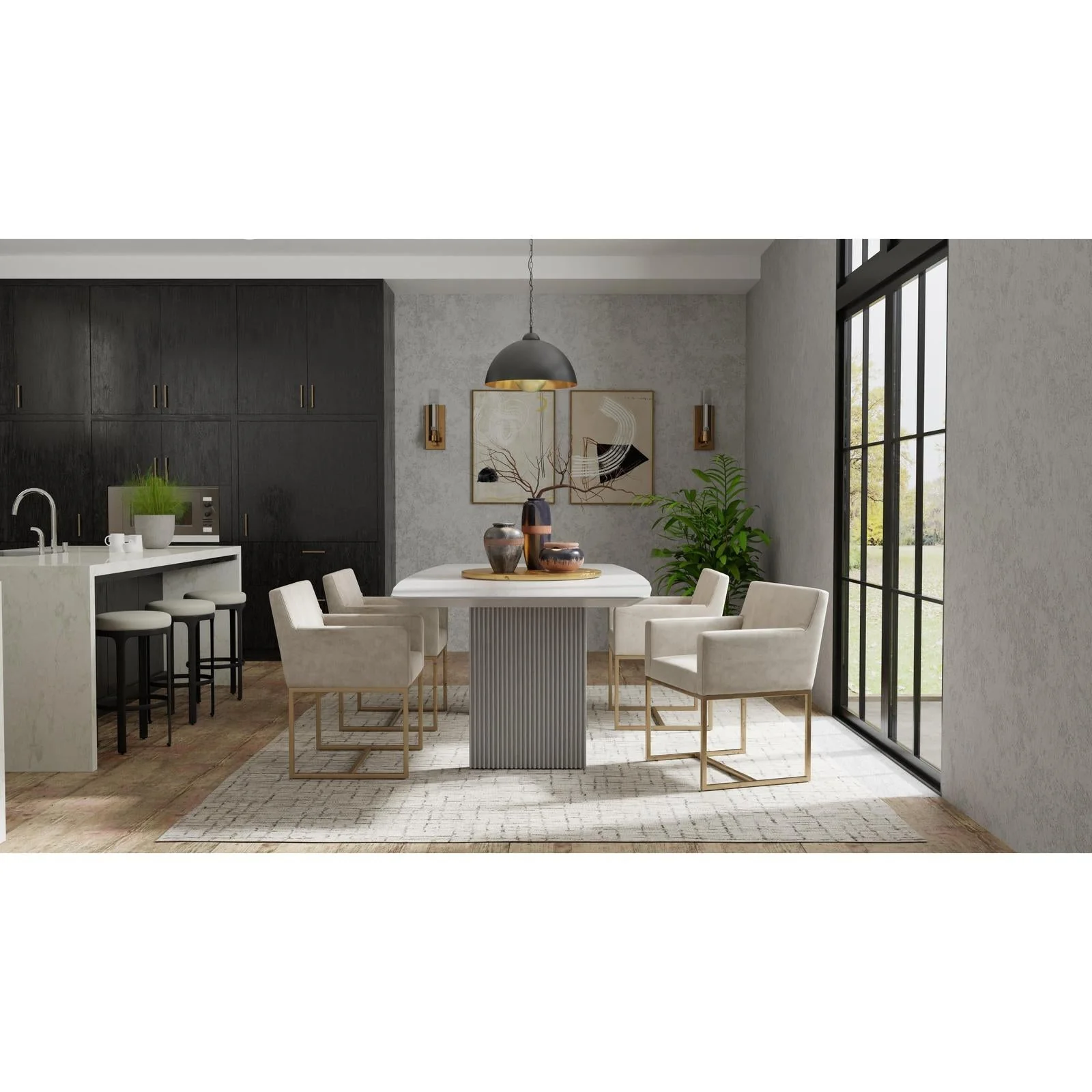 Feizy Belfort 8667F Transitional Solid Rug in Ivory/Gray/Taupe - Image 4