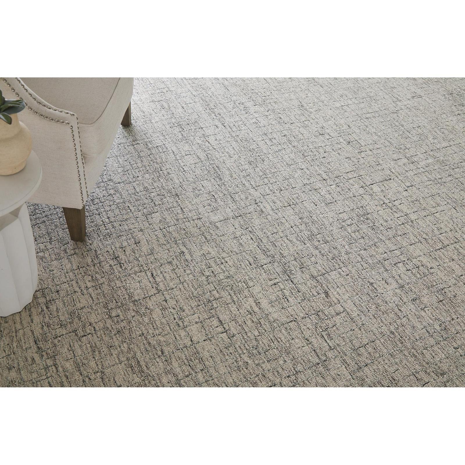 Feizy Belfort 8667F Transitional Solid Rug in Ivory/Gray/Taupe - Image 5