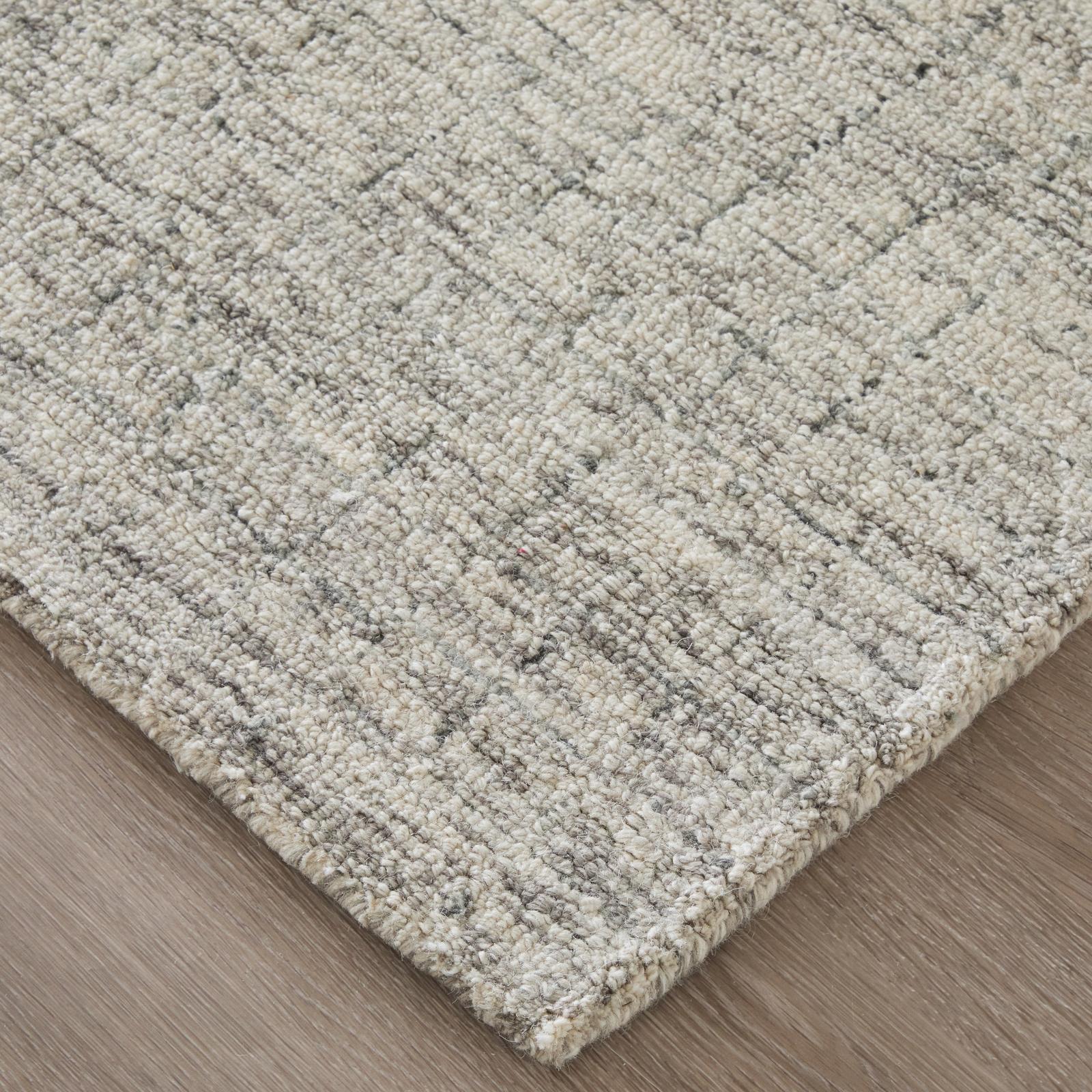 Feizy Belfort 8667F Transitional Solid Rug in Ivory/Gray/Taupe - Image 8