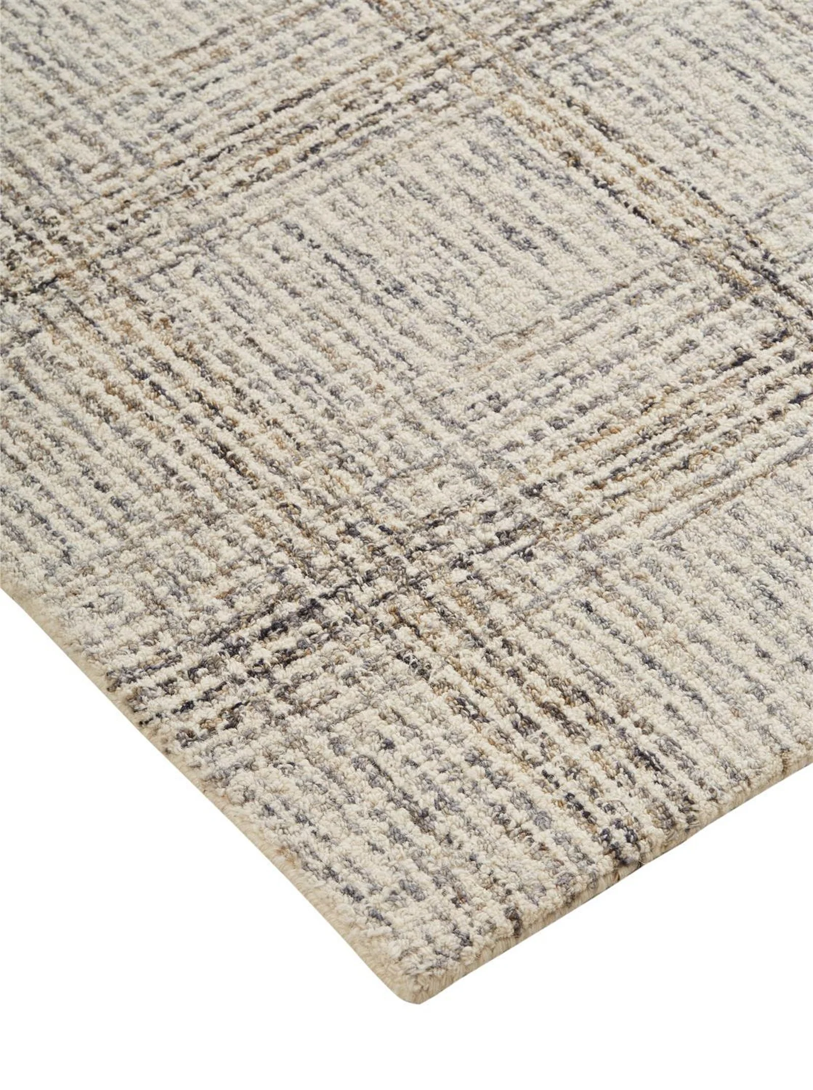 Feizy Belfort 8668F Rug in Ivory / Gray - Image 4