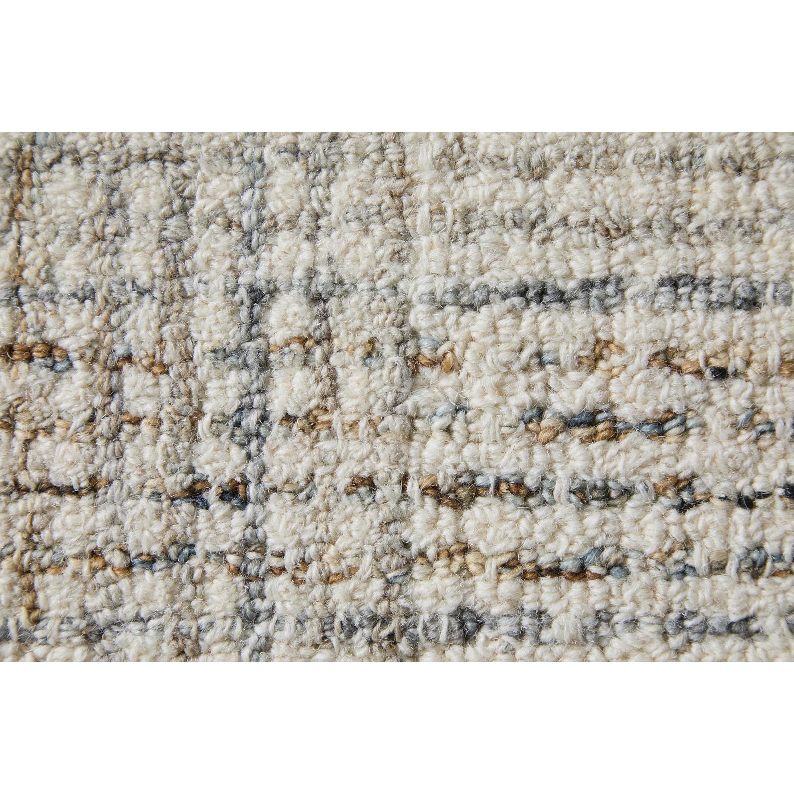 Feizy Belfort 8668F Transitional Geometric Rug in Ivory/Gray/Tan - Image 7