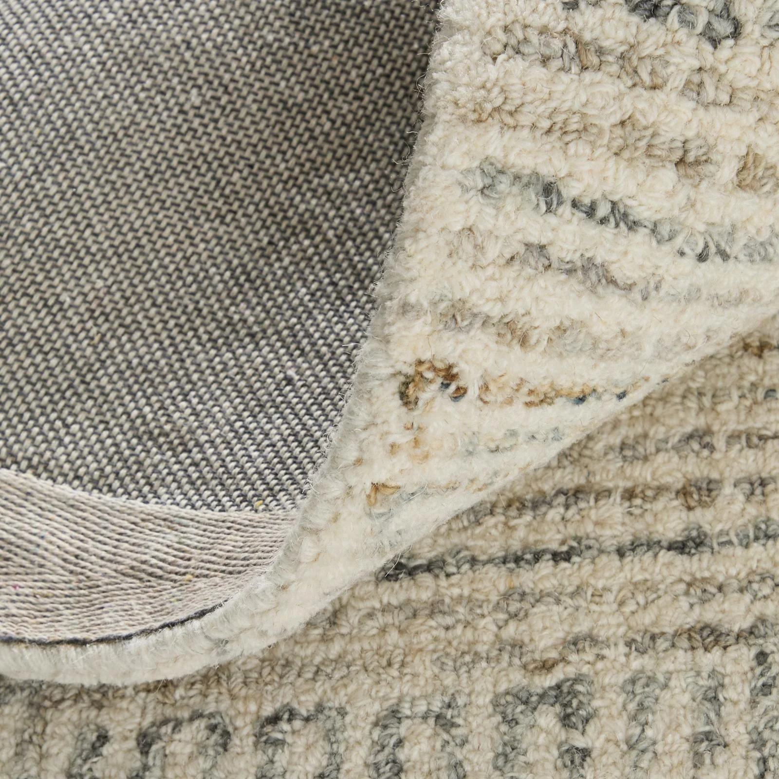Feizy Belfort 8668F Transitional Geometric Rug in Ivory/Gray/Tan - Image 8