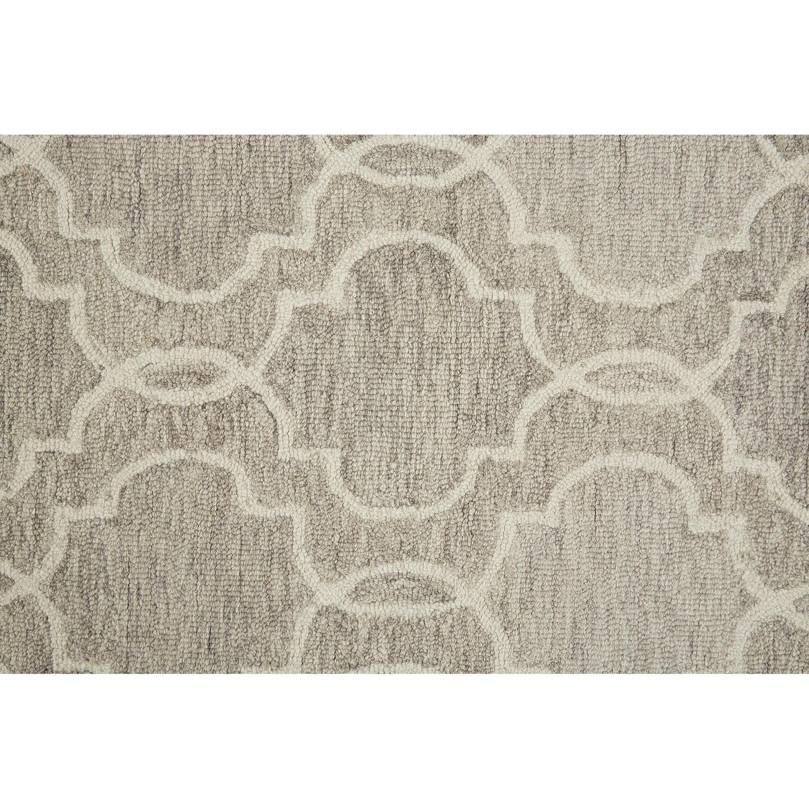 Feizy Belfort 8775F Transitional Trellis & Lattice Rug in Gray/Ivory - Image 6