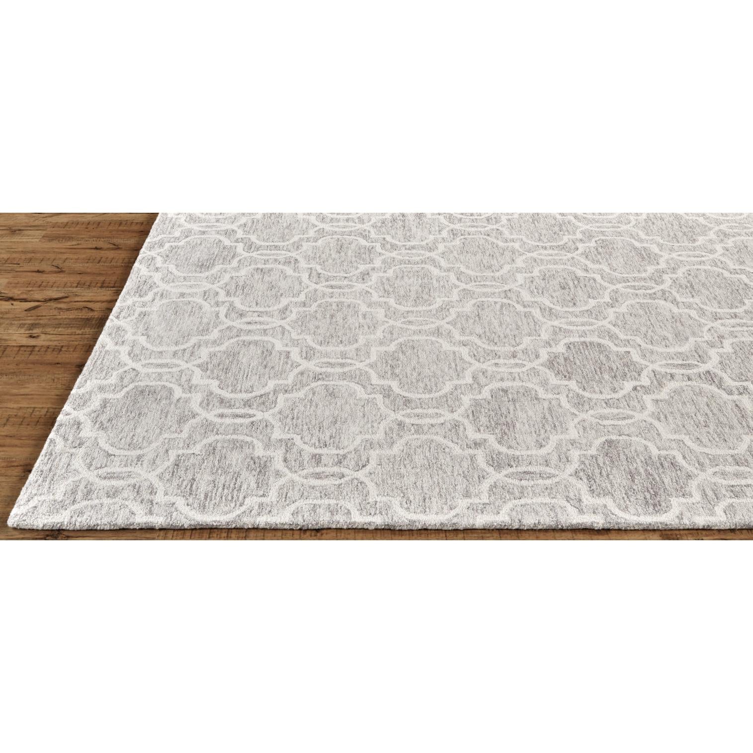 Feizy Belfort 8775F Transitional Trellis & Lattice Rug in Gray/Ivory - Image 8