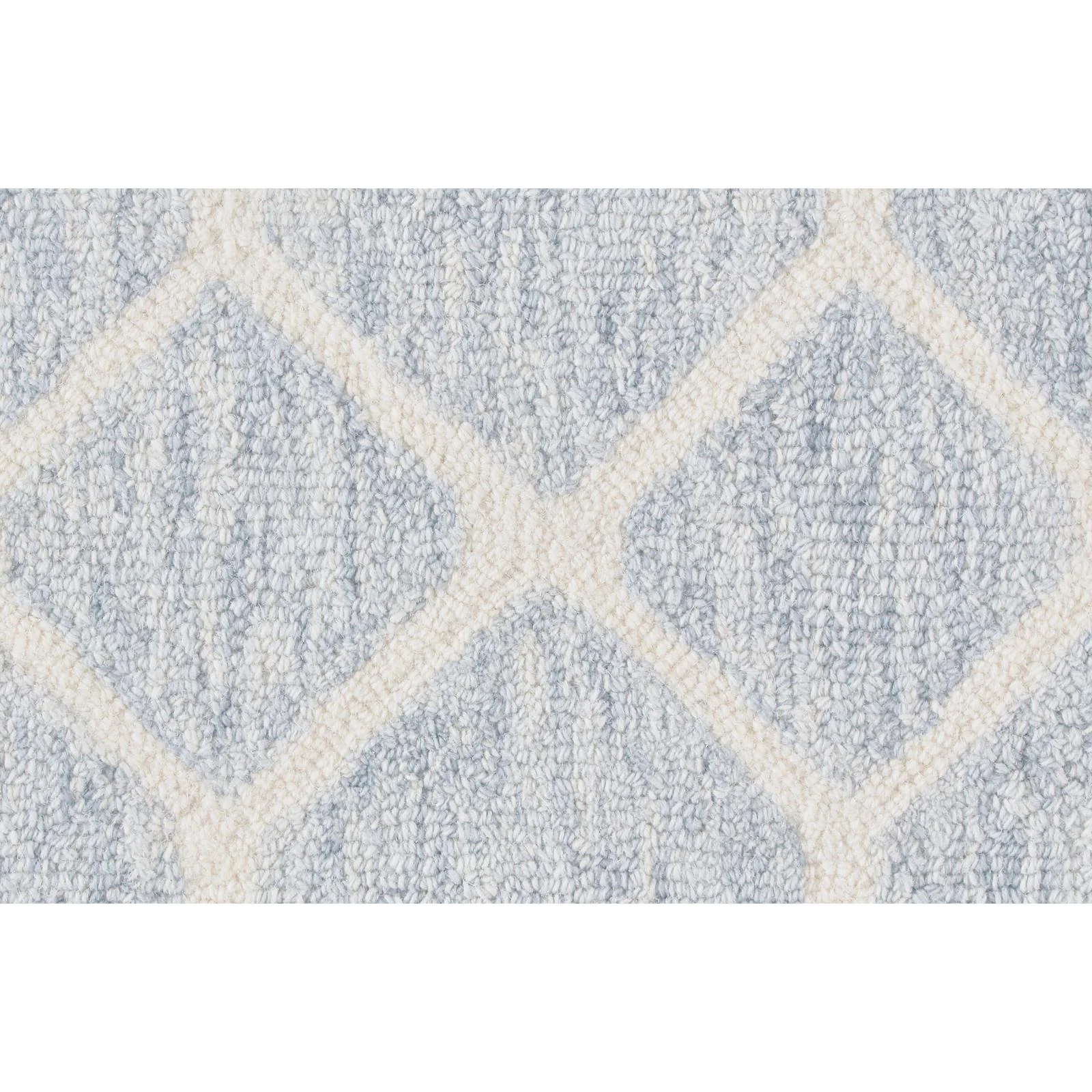 Feizy Belfort 8777F Transitional Trellis & Lattice Rug in Blue/Ivory - Image 3