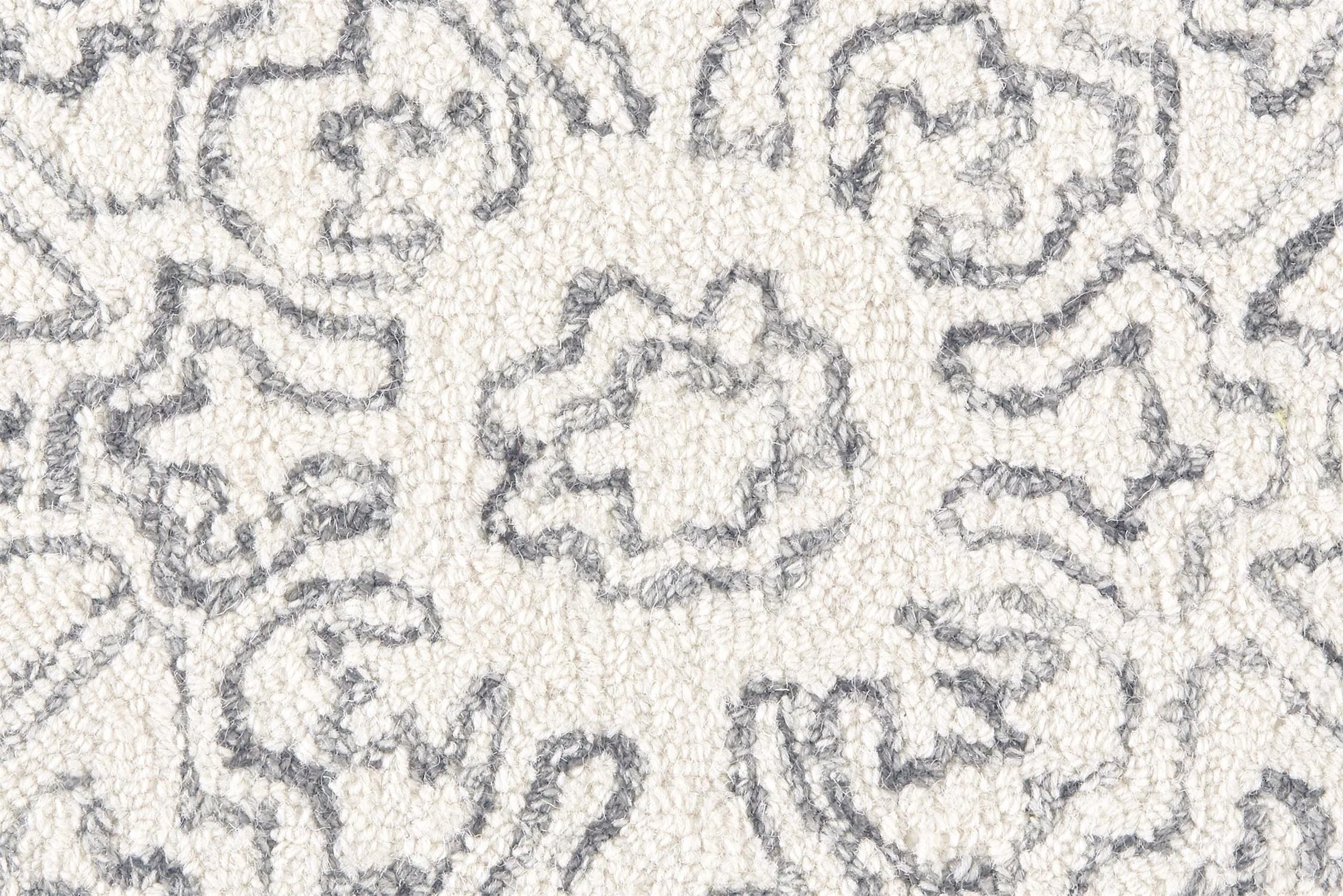 Feizy Belfort 8778F Rug in Ivory/Charcoal - Image 5