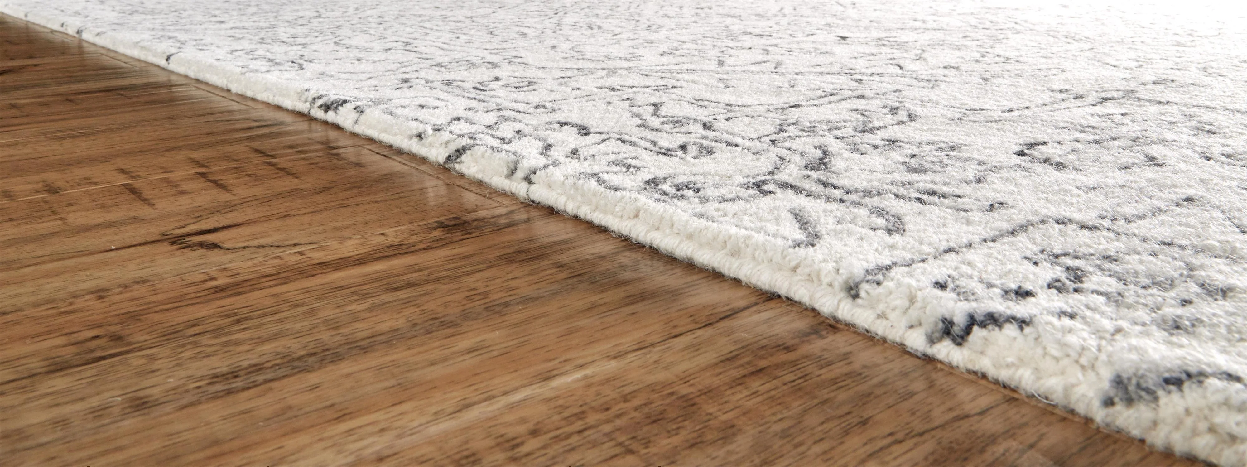 Feizy Belfort 8778F Rug in Ivory/Charcoal - Image 6