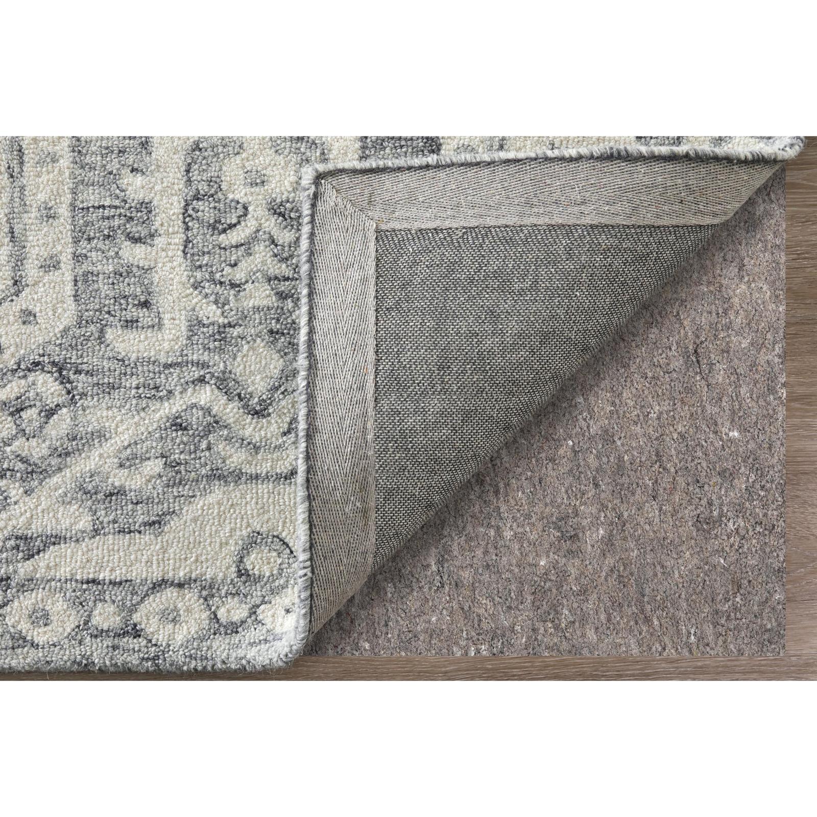 Feizy Belfort 8A27F Traditional Geometric Rug in Gray/White - Image 6