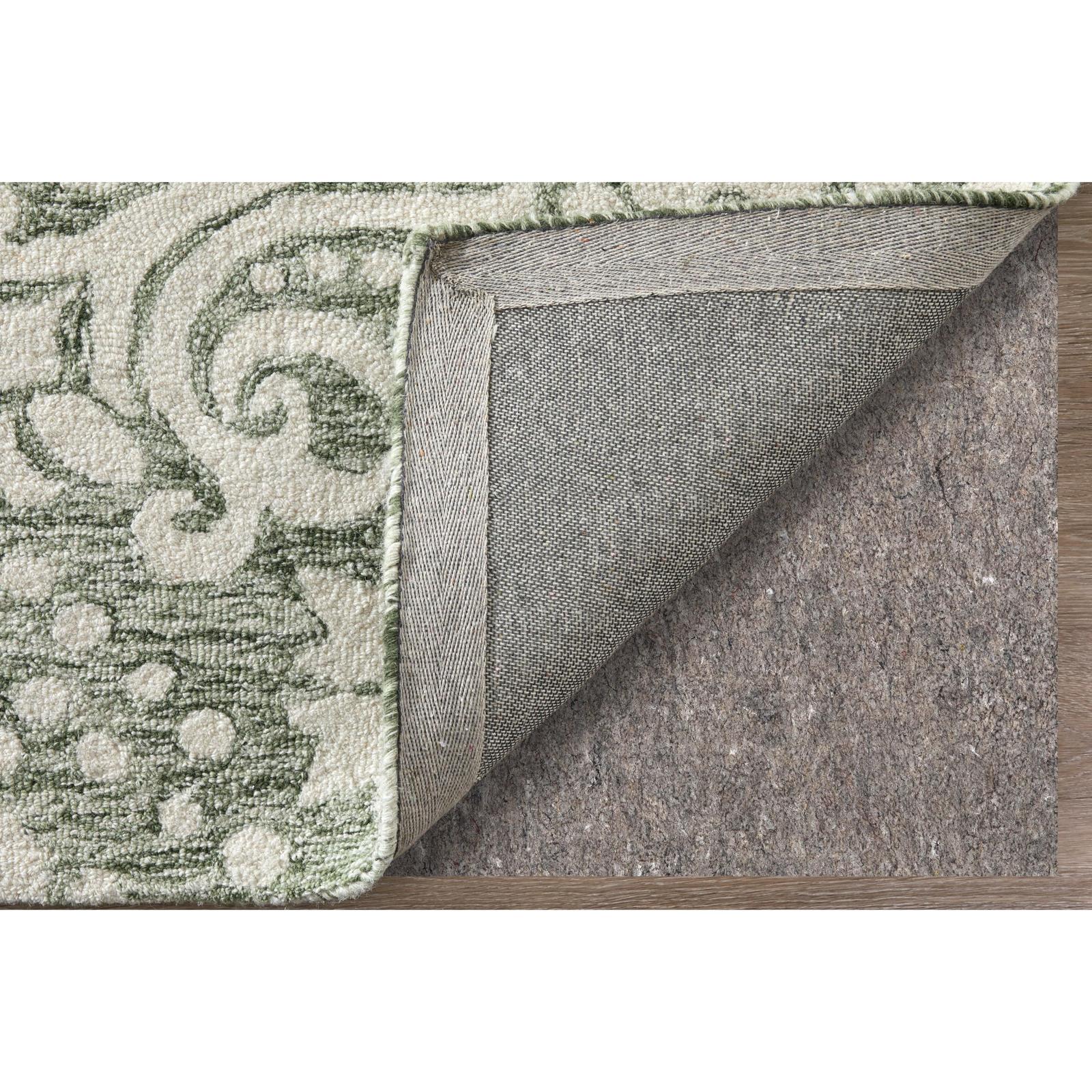 Feizy Belfort 8A28F Traditional Floral & Botanical Rug in Ivory/Green - Image 7