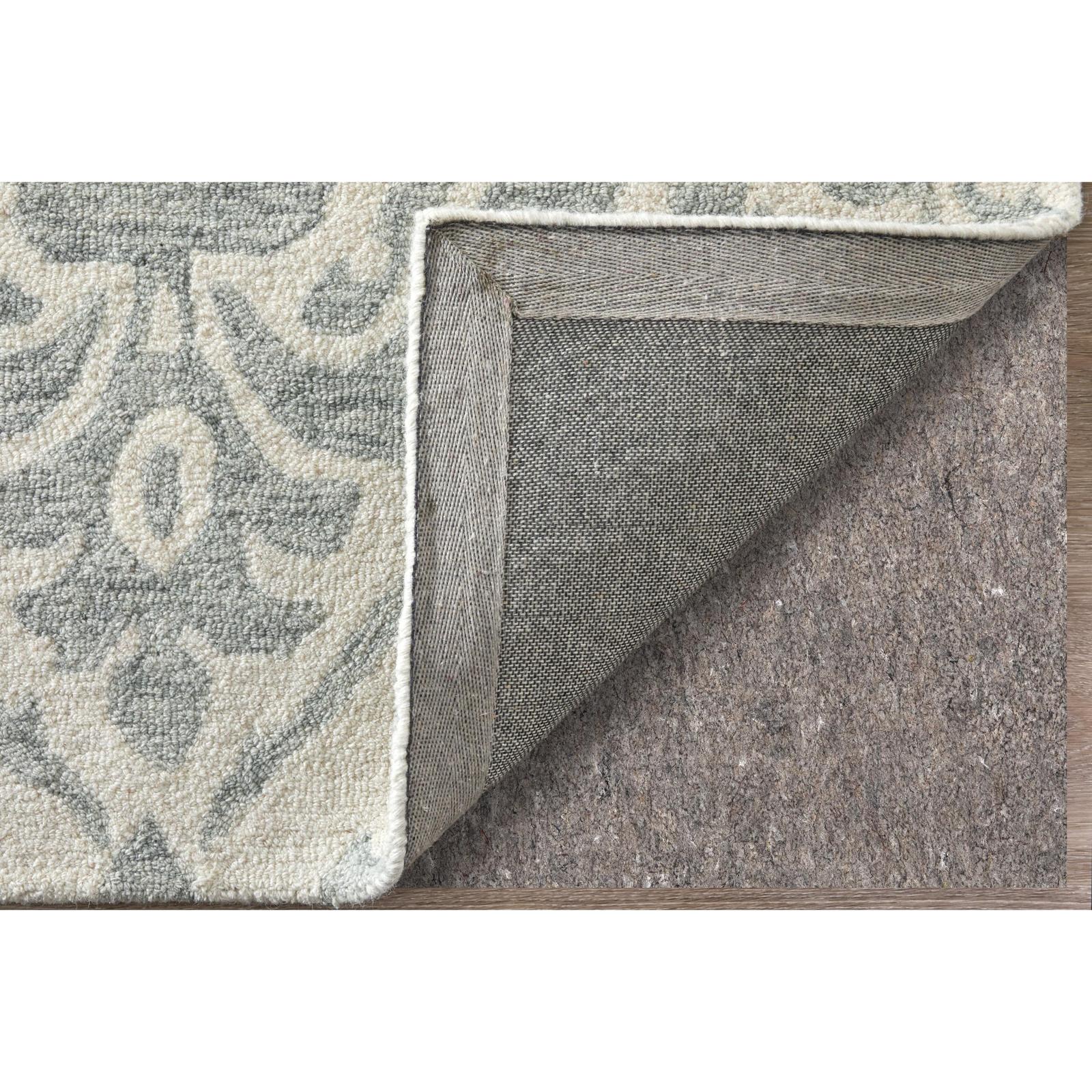 Feizy Belfort 8A29F Traditional Floral & Botanical Rug in Ivory/Gray - Image 7