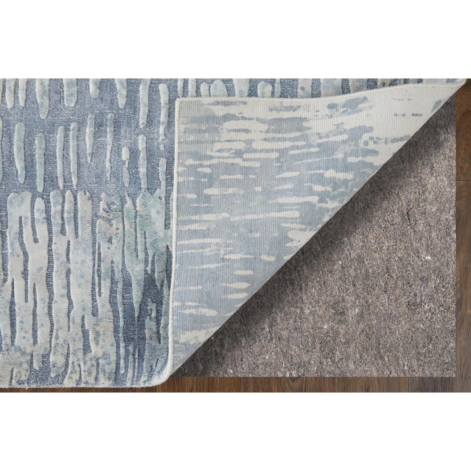 Feizy Braden 8A49F Modern Abstract Rug in Blue/Ivory - Image 4