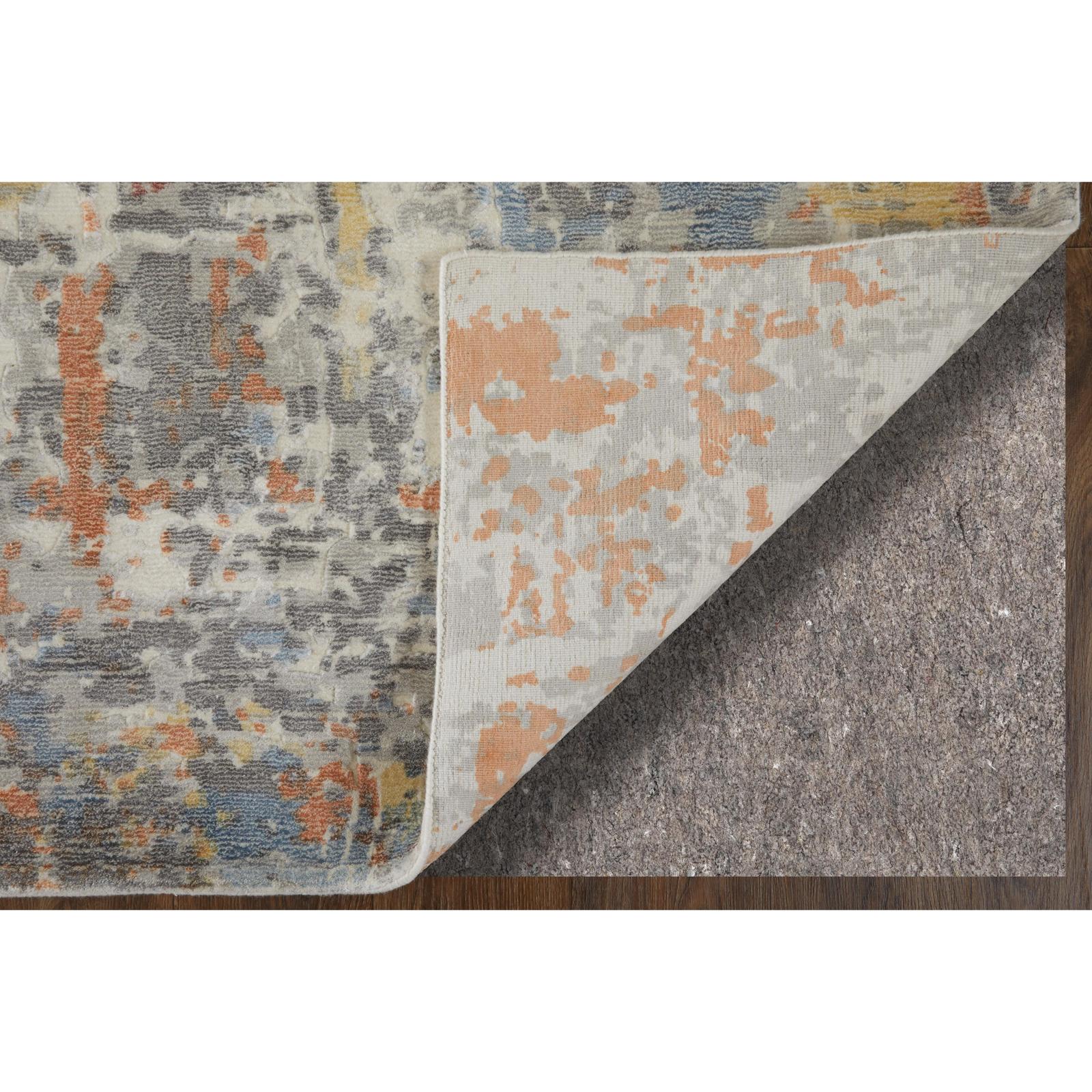 Feizy Braden 8A50F Modern Abstract Rug in Gray/Orange/Tan - Image 4