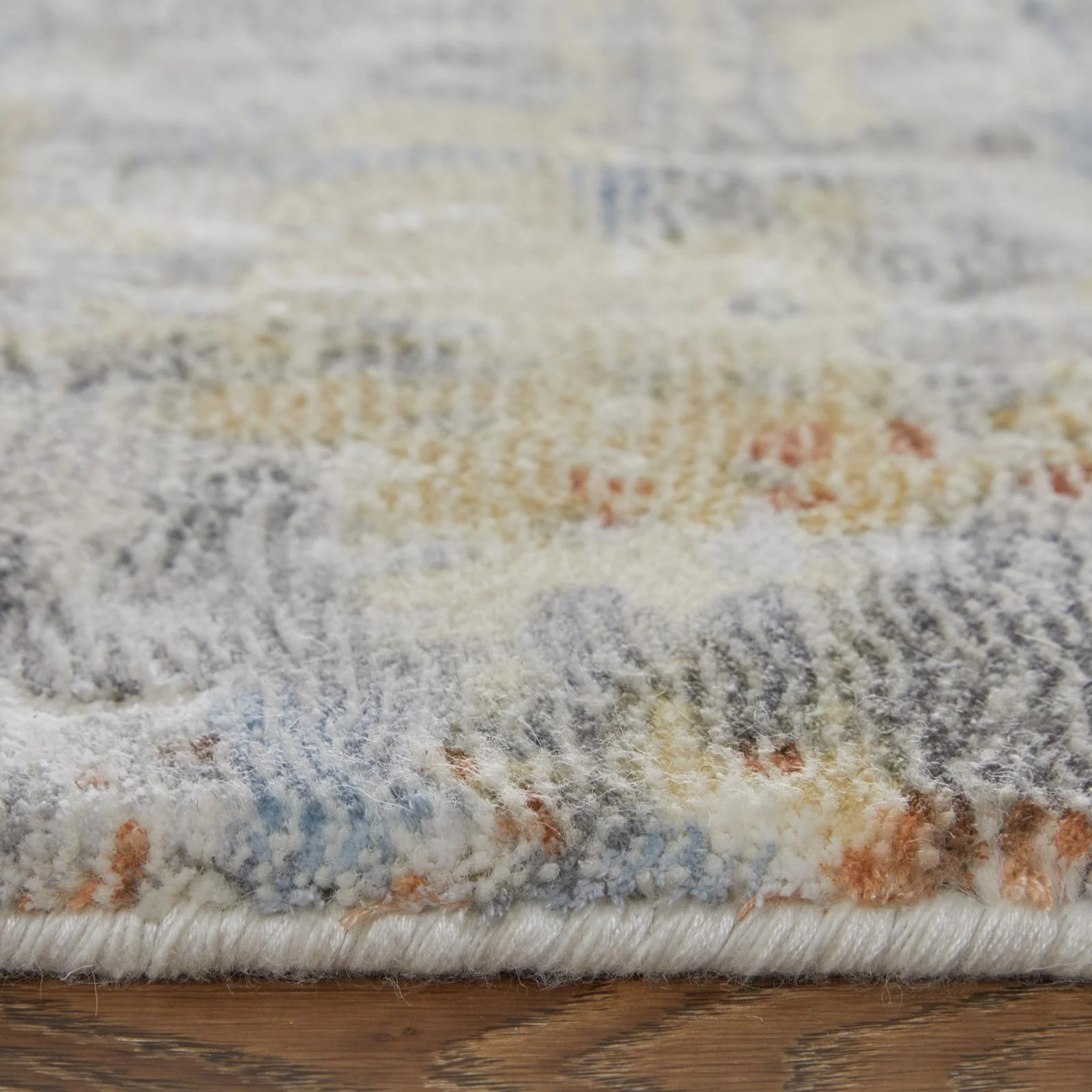 Feizy Braden 8A50F Modern Abstract Rug in Gray/Orange/Tan - Image 8