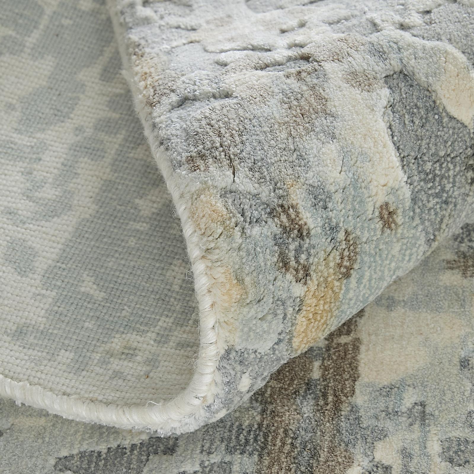 Feizy Braden 8A51F Modern Abstract Rug in Blue/Gray/Brown - Image 10