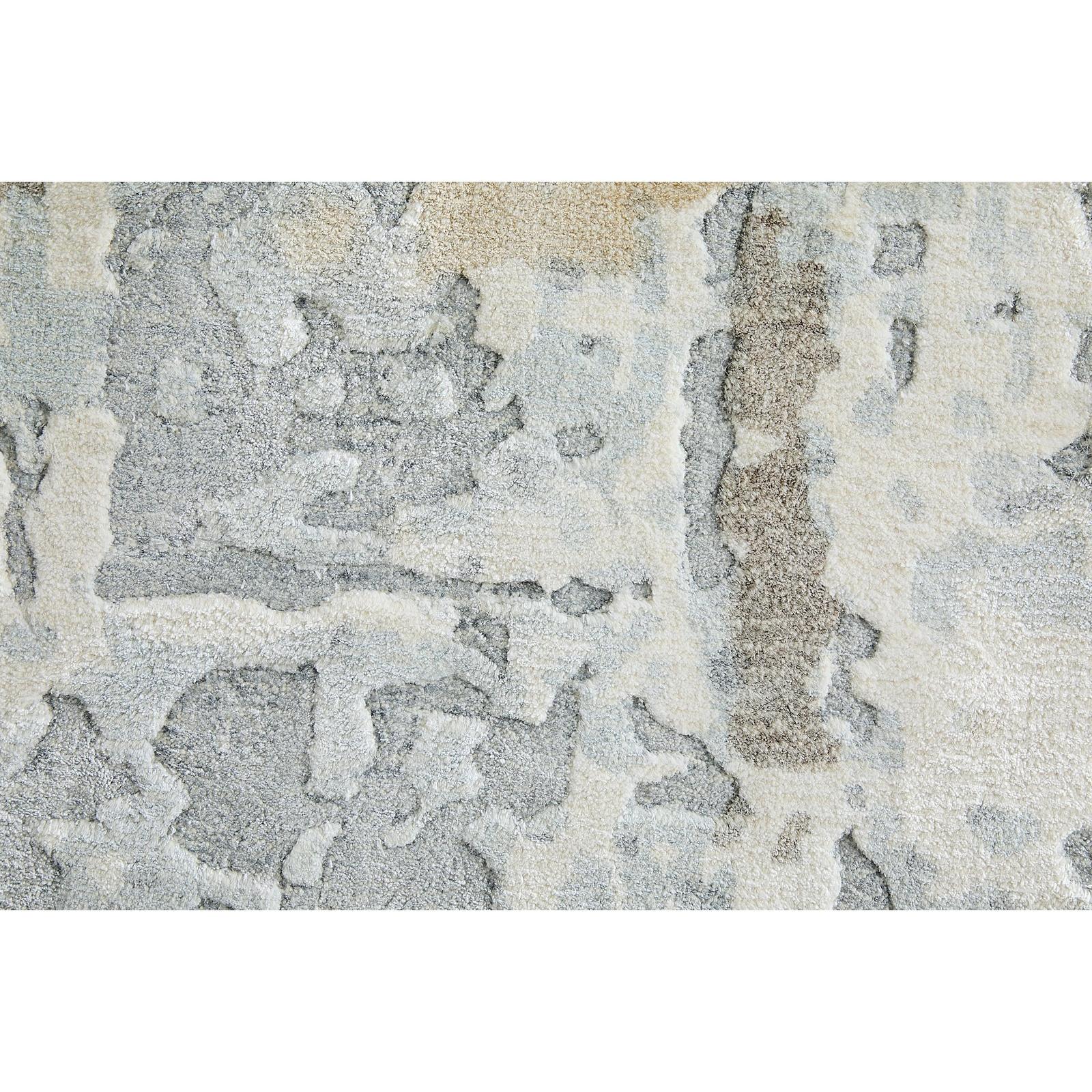 Feizy Braden 8A51F Modern Abstract Rug in Blue/Gray/Brown - Image 9