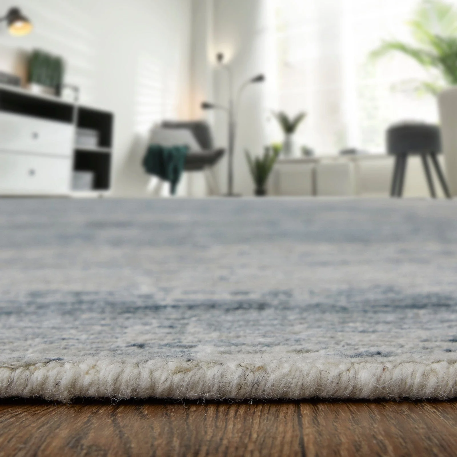 Feizy Brighton 69CGF Modern Abstract in Ivory/Blue/Gray - Image 10