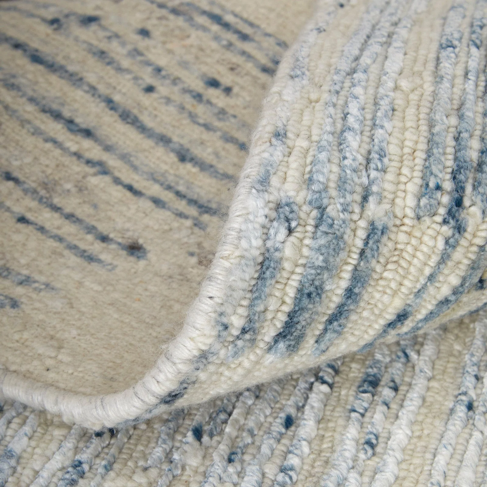 Feizy Brighton 69CHF Modern Abstract in Ivory/Blue/Silver - Image 9