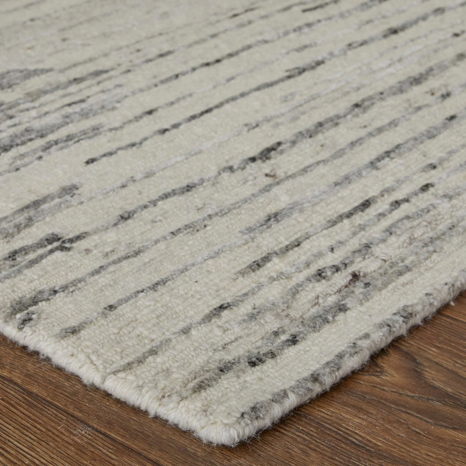 Feizy Brighton 69CHF Modern Abstract in Ivory/Gray - Image 5