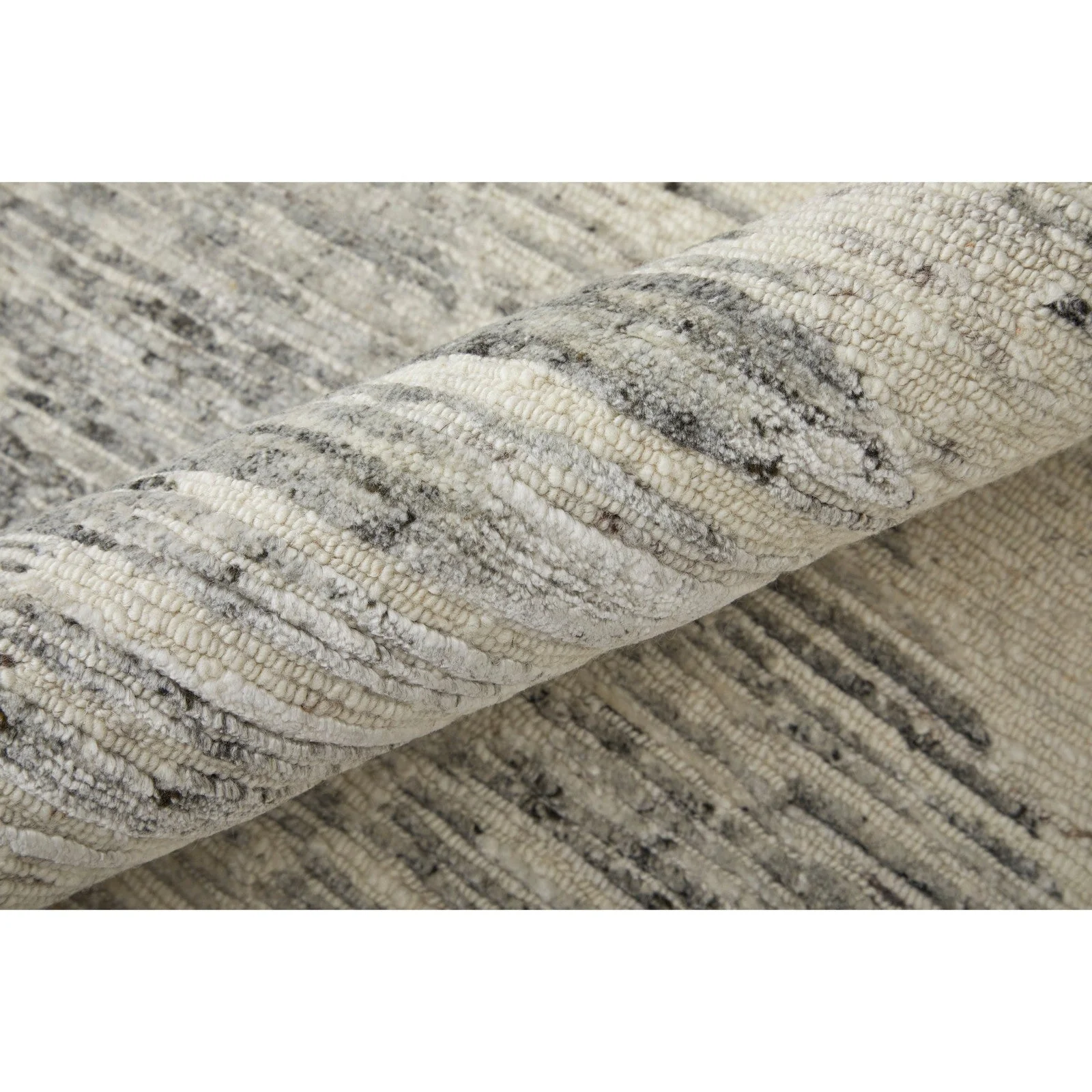 Feizy Brighton 69CHF Modern Abstract in Ivory/Gray - Image 7