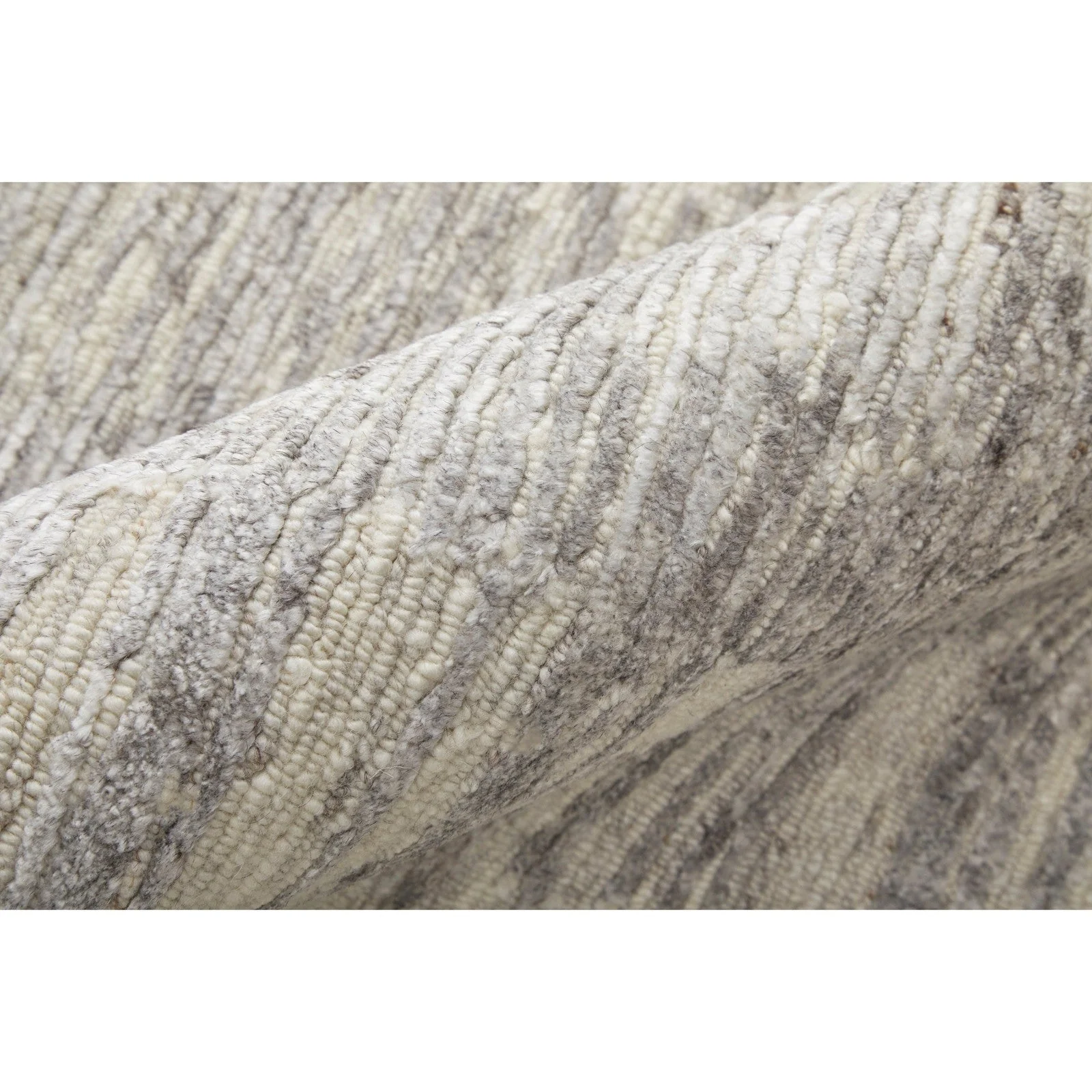 Feizy Brighton 69CHF Modern Abstract in Ivory/Taupe/Silver - Image 7