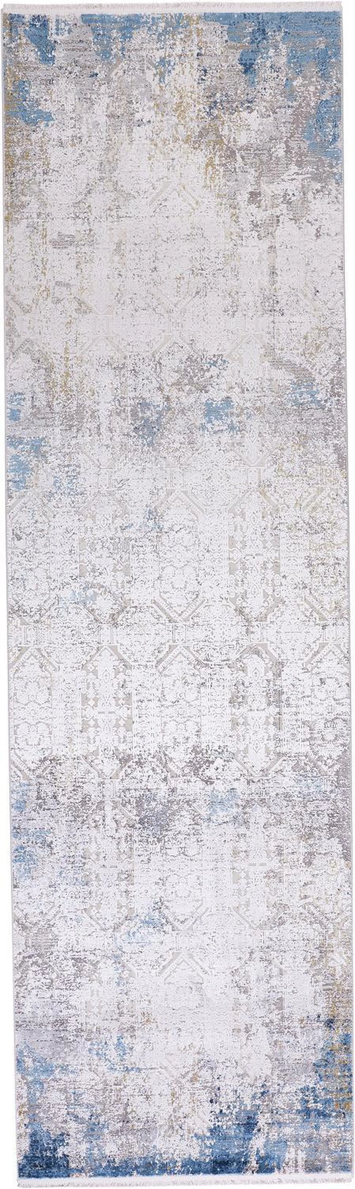 Feizy Cadiz 3889F Rug in Ivory/Blue - Image 10