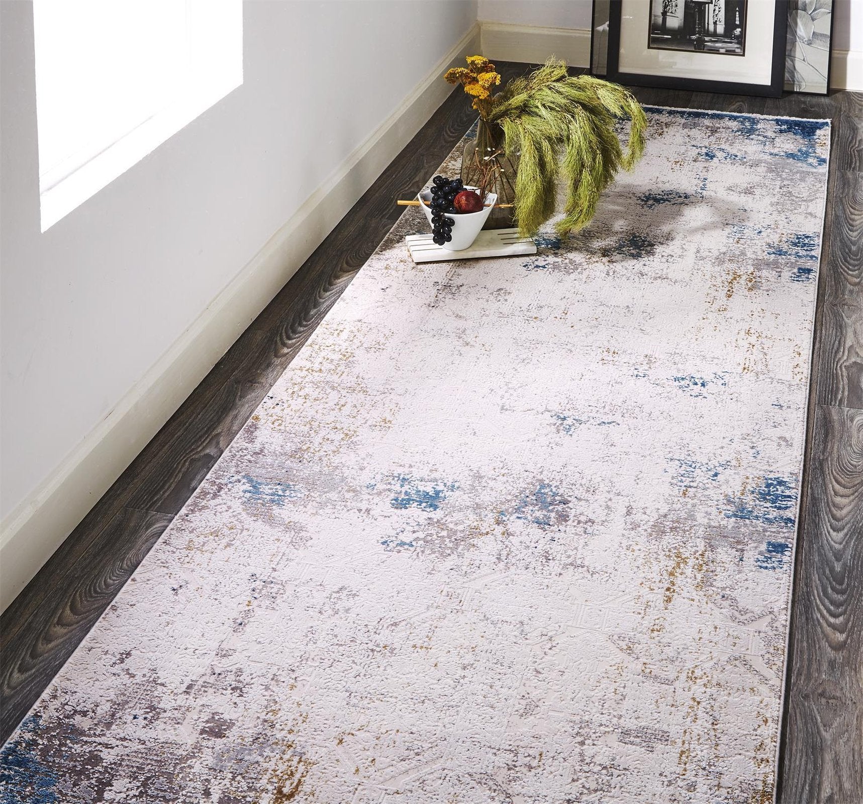 Feizy Cadiz 3889F Rug in Ivory/Blue - Image 13